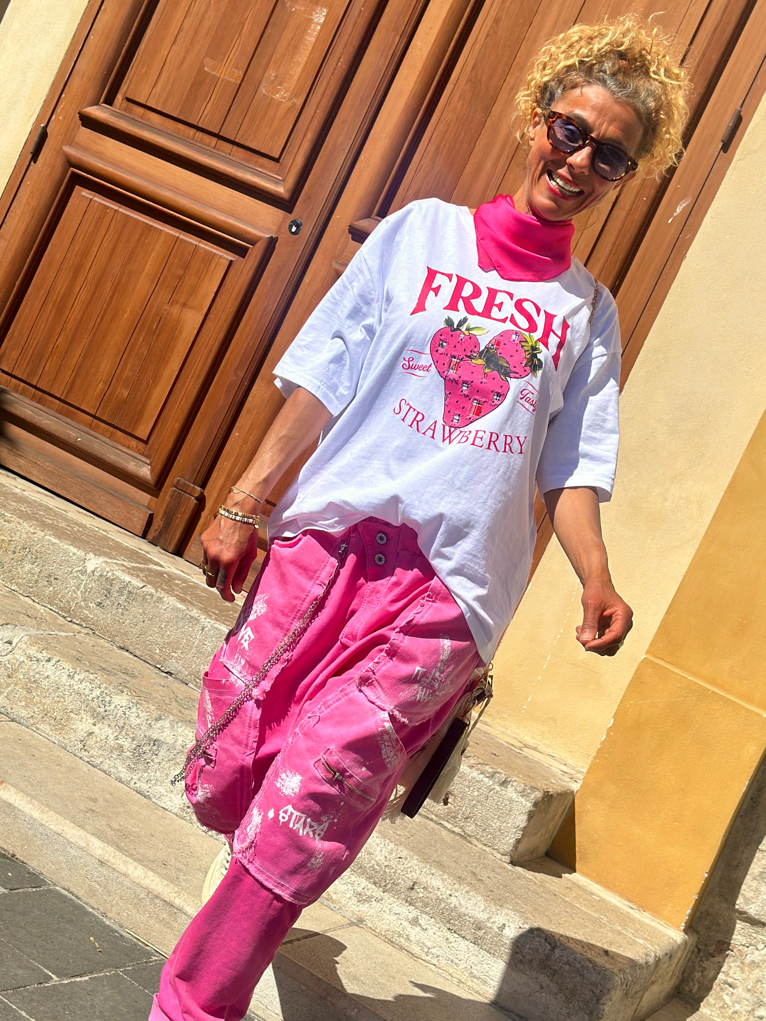 T-shirt blanc FRAISE