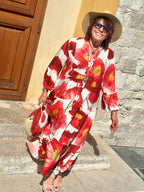 Robe rouge TOURNESOL