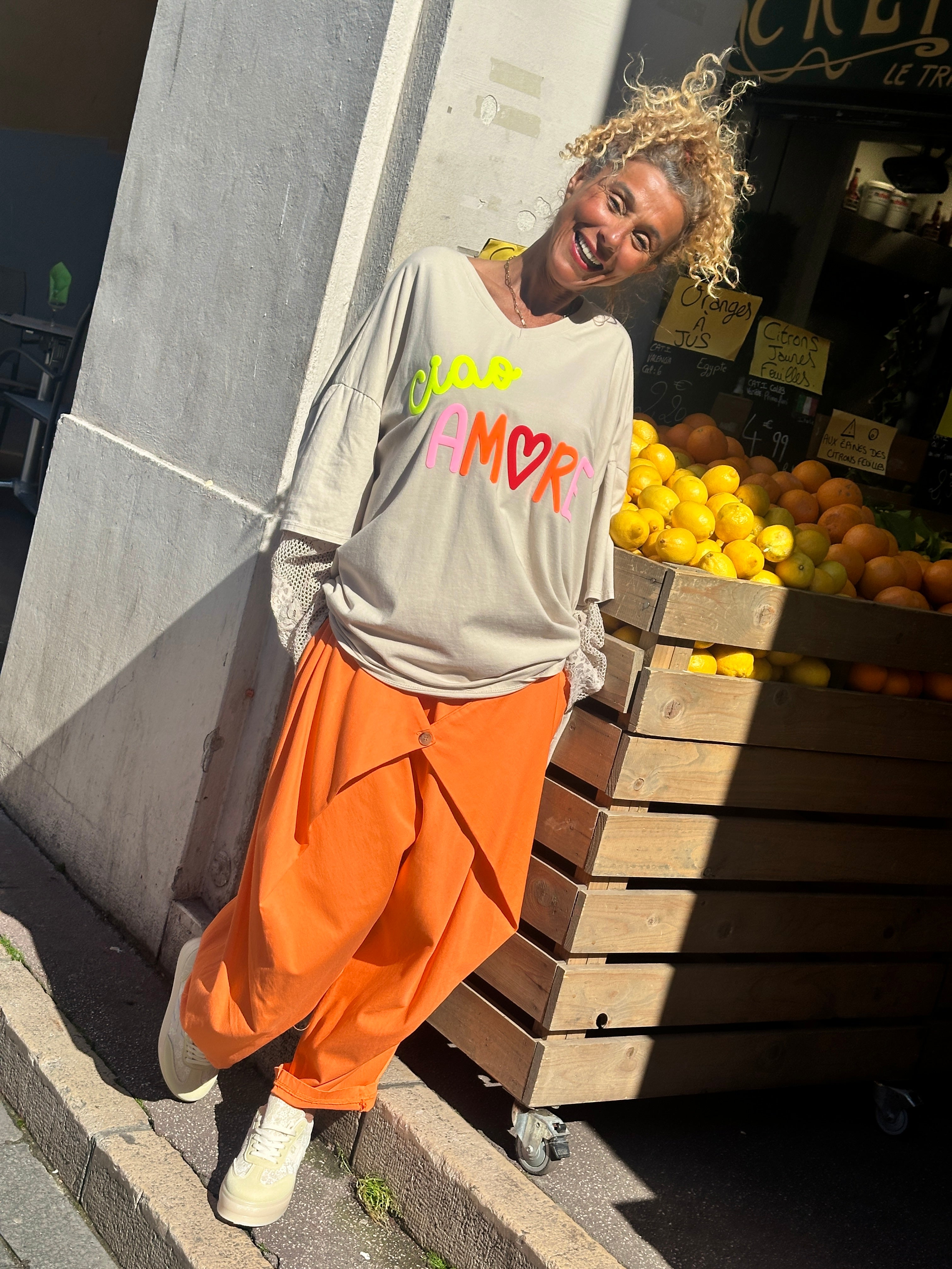 Sweat fin ficelle CIAO AMORE