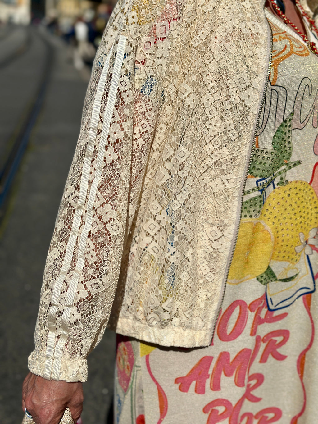 Veste écrue DENTELLE