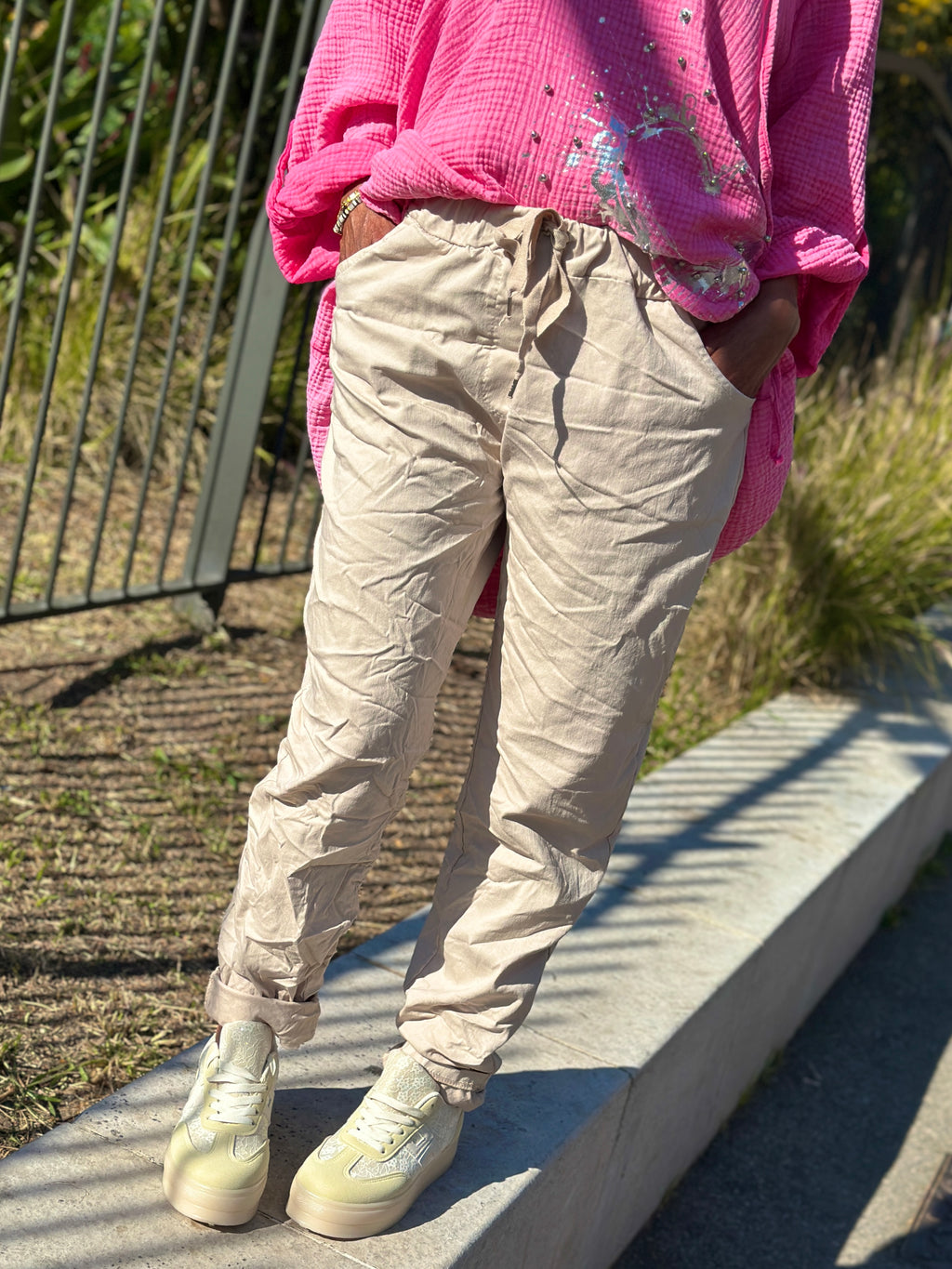 Pantalon beige SANAEL