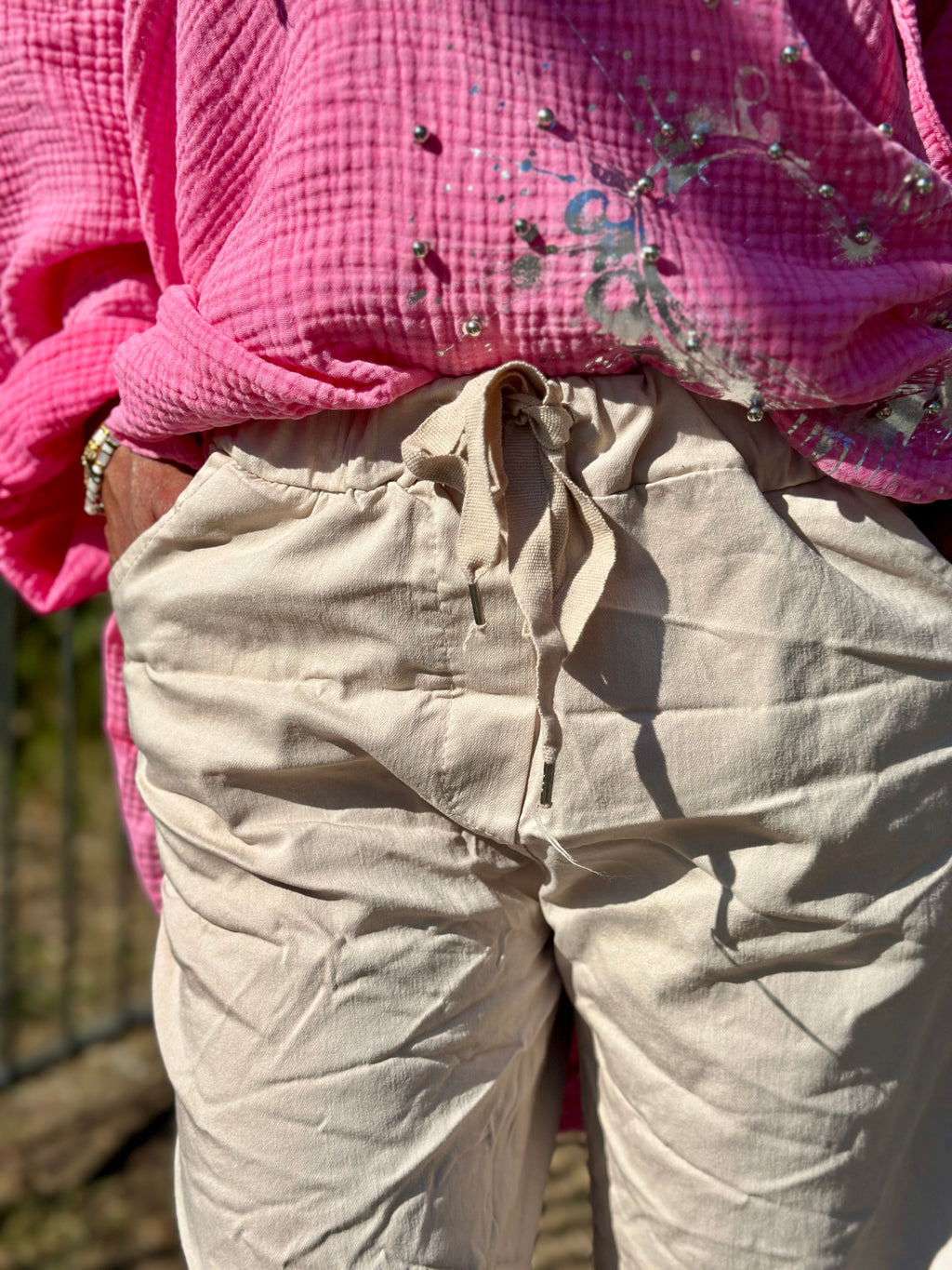 Pantalon beige SANAEL
