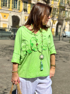 T-shirt vert ROCKY