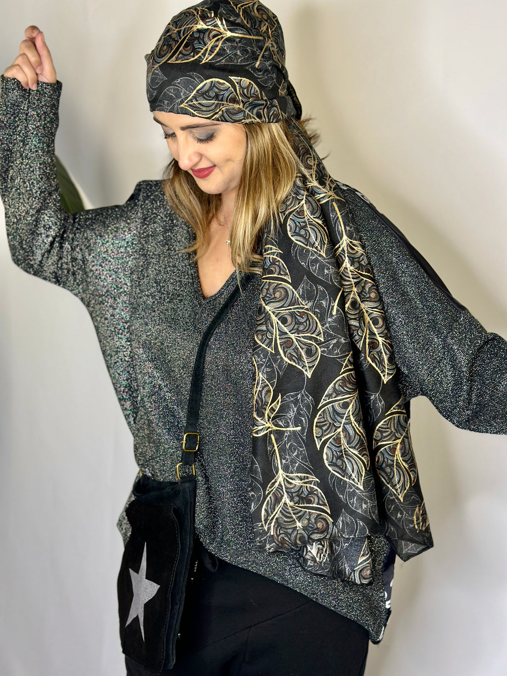 Foulard noir LAURE