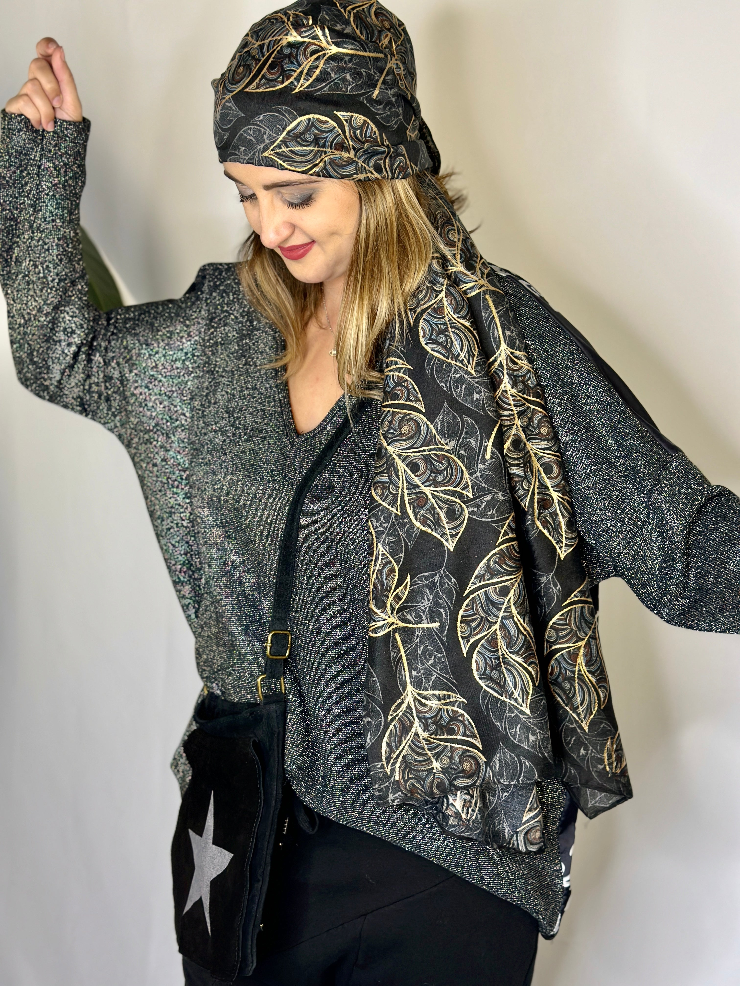 Foulard noir LAURE