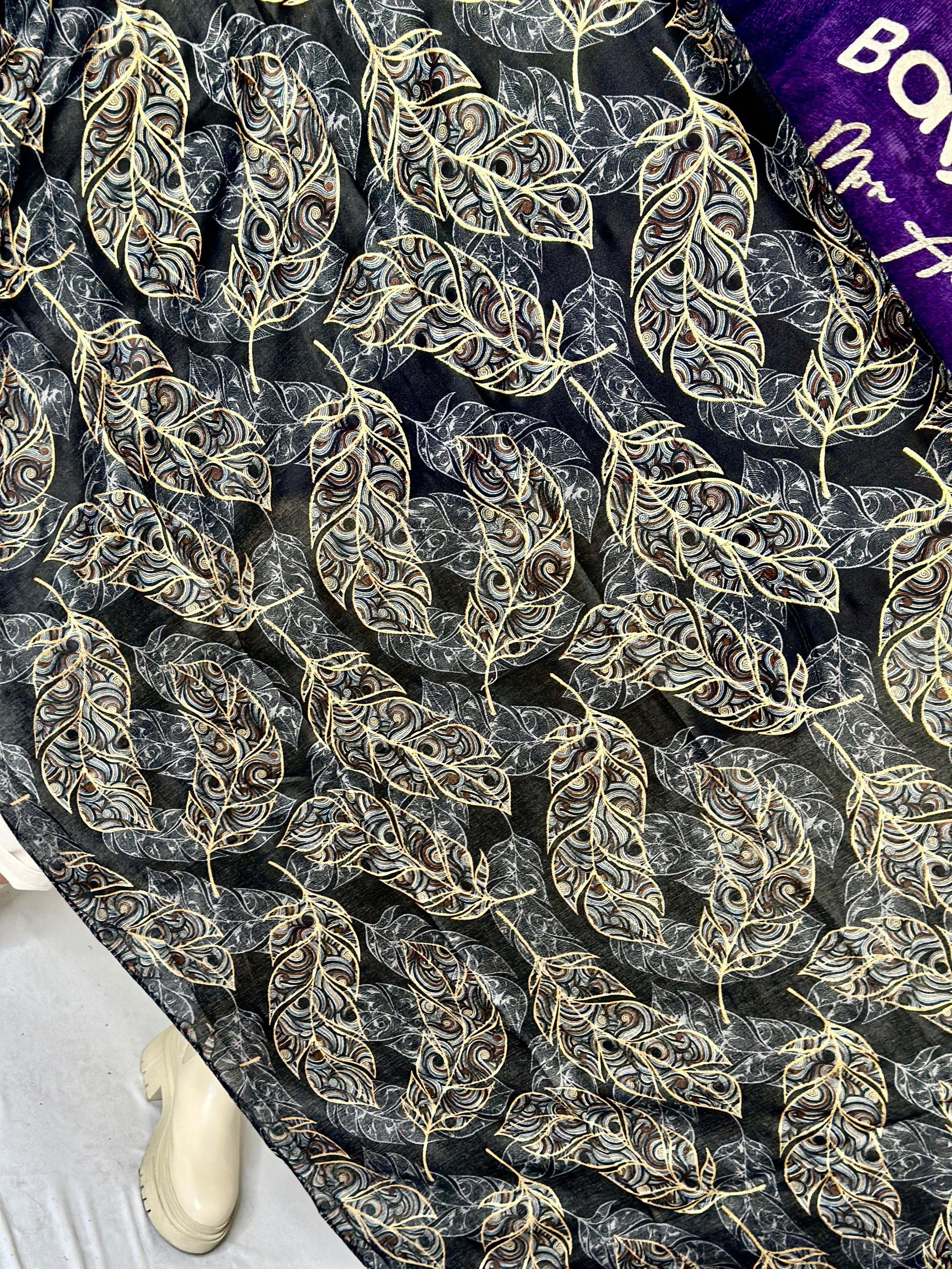 Foulard noir LAURE