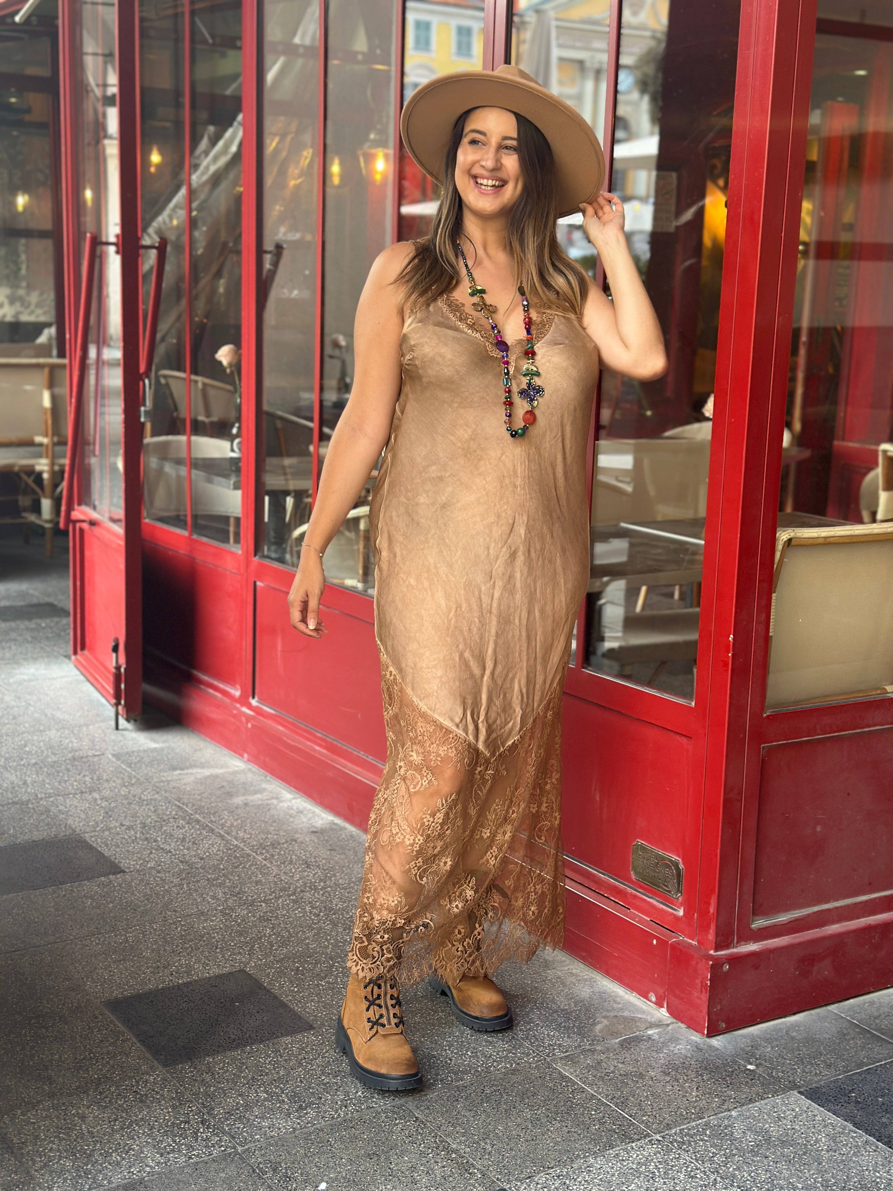 Robe camel CHELSEA