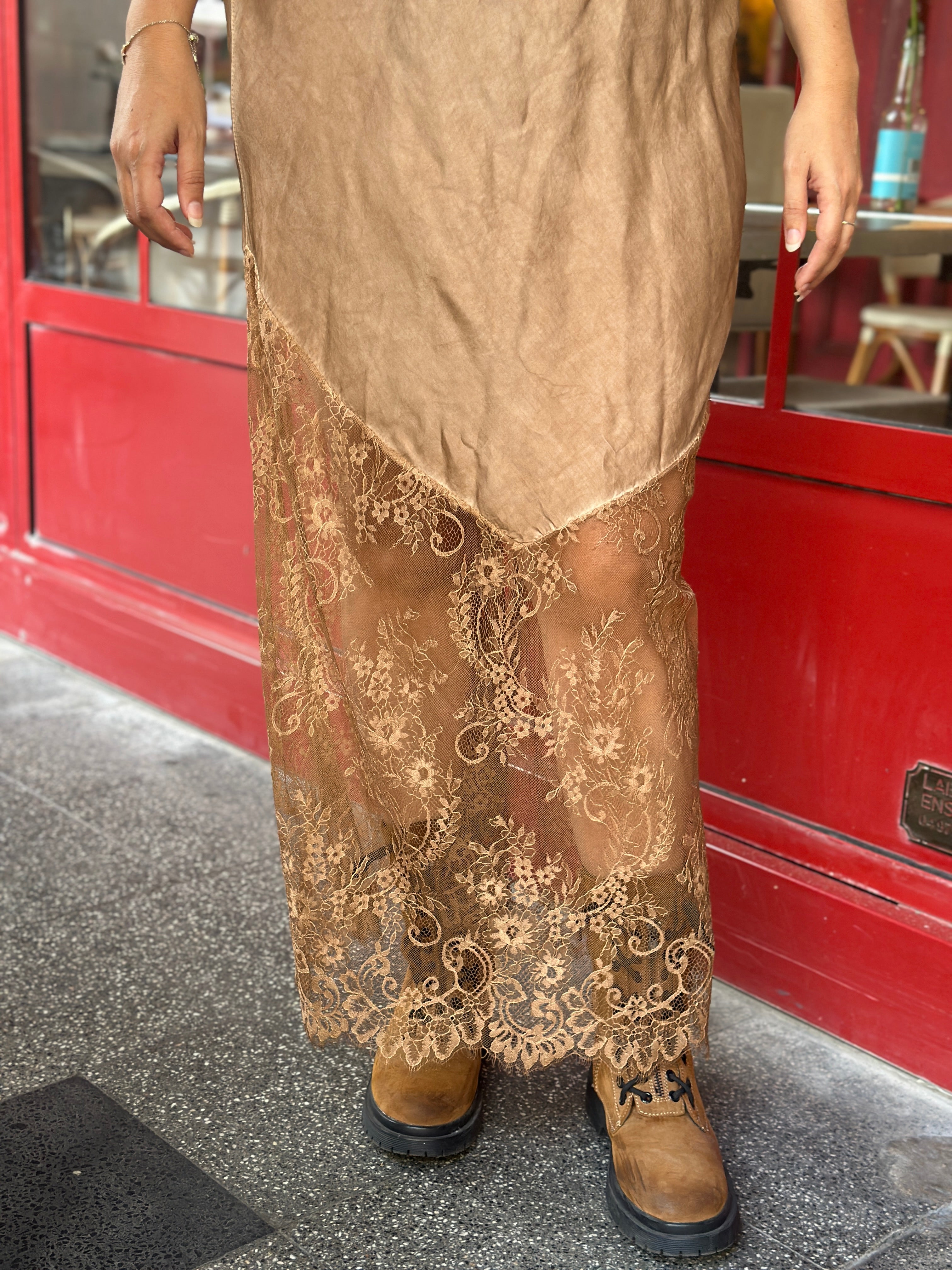 Robe camel CHELSEA