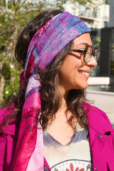 Foulard magenta CLEMENCE