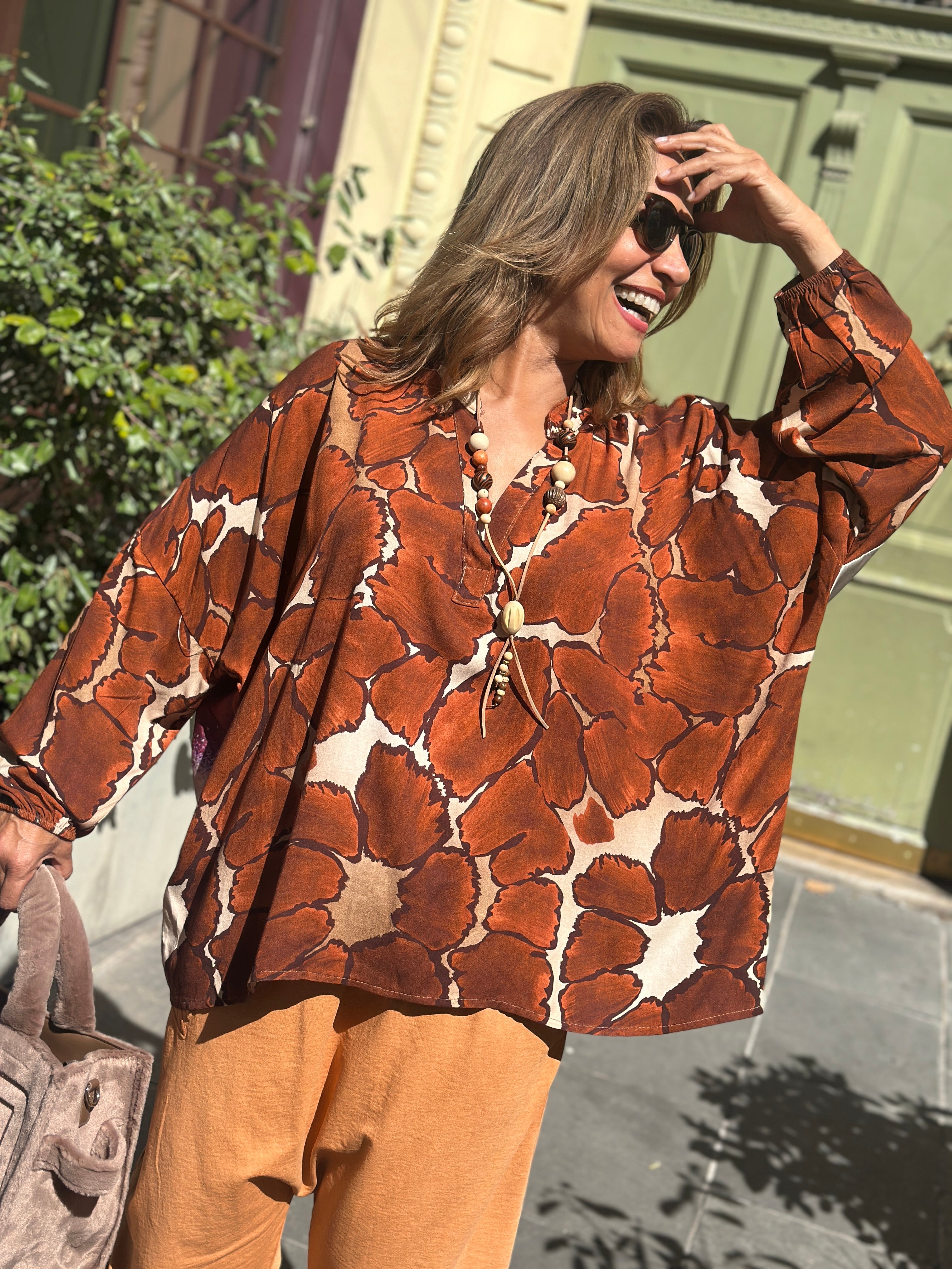 Blouse orange HANAE