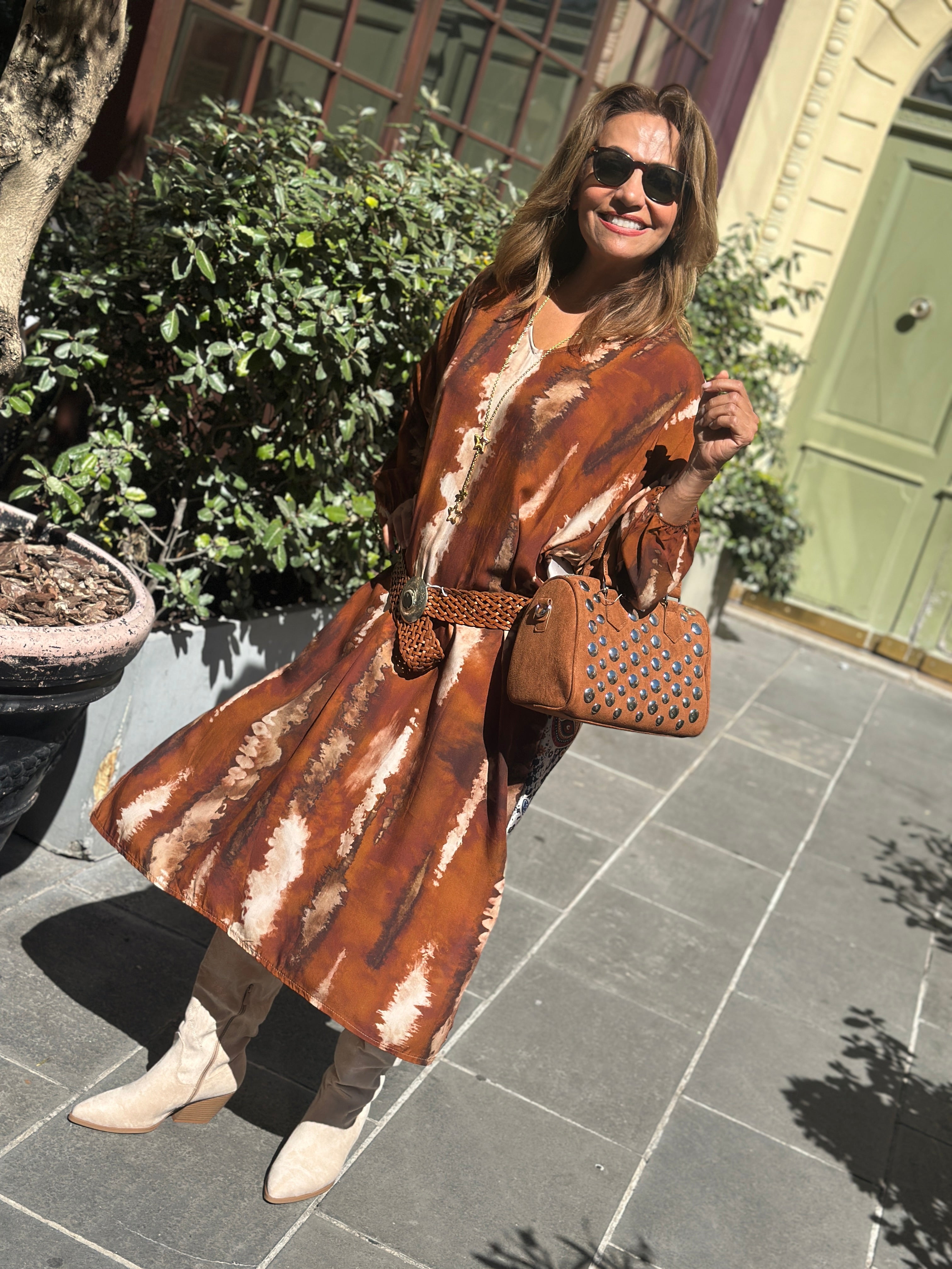 Robe orange INDIANA
