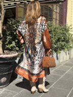Robe orange INDIANA