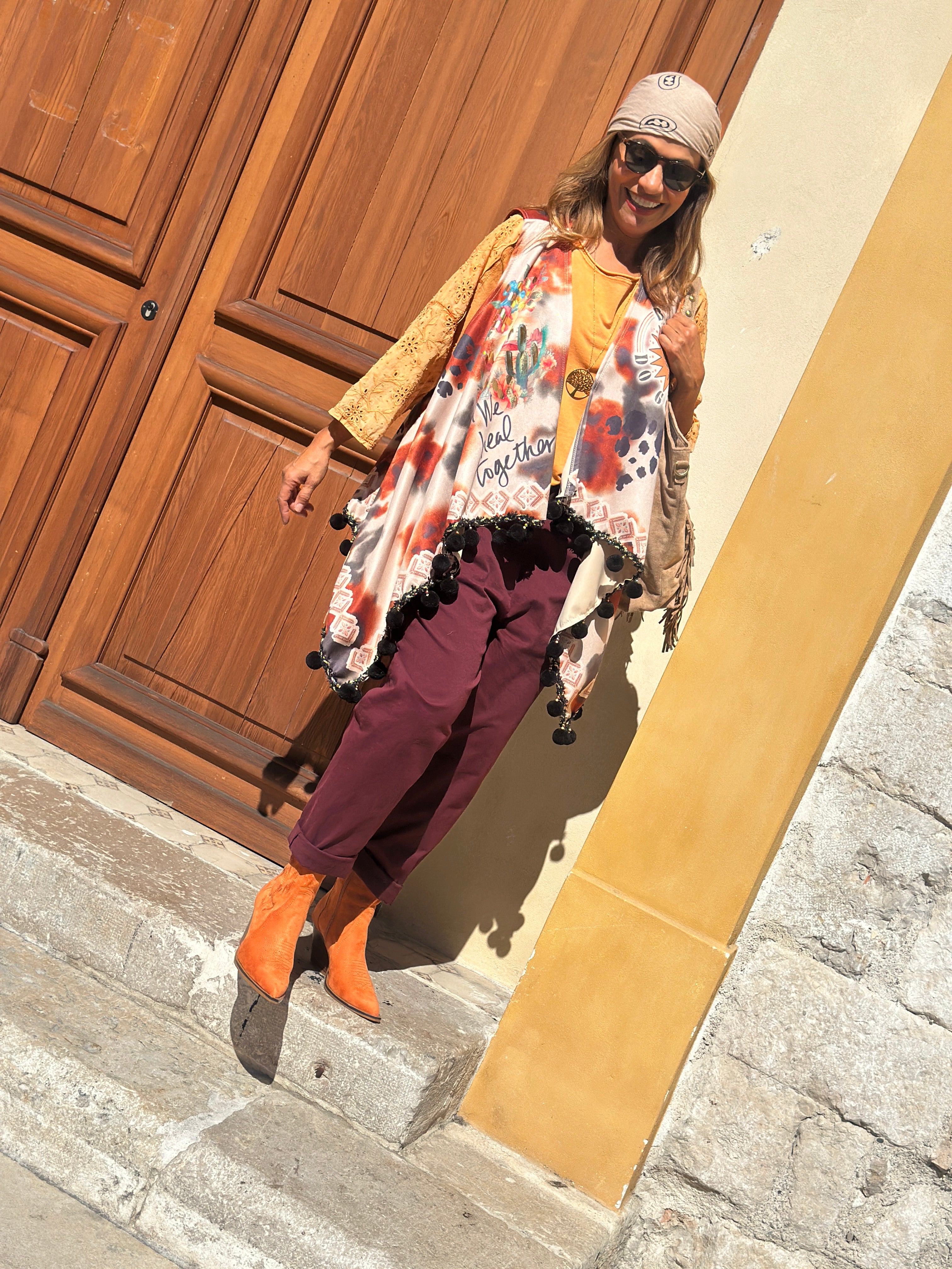 Pantalon bordeaux VIKIA