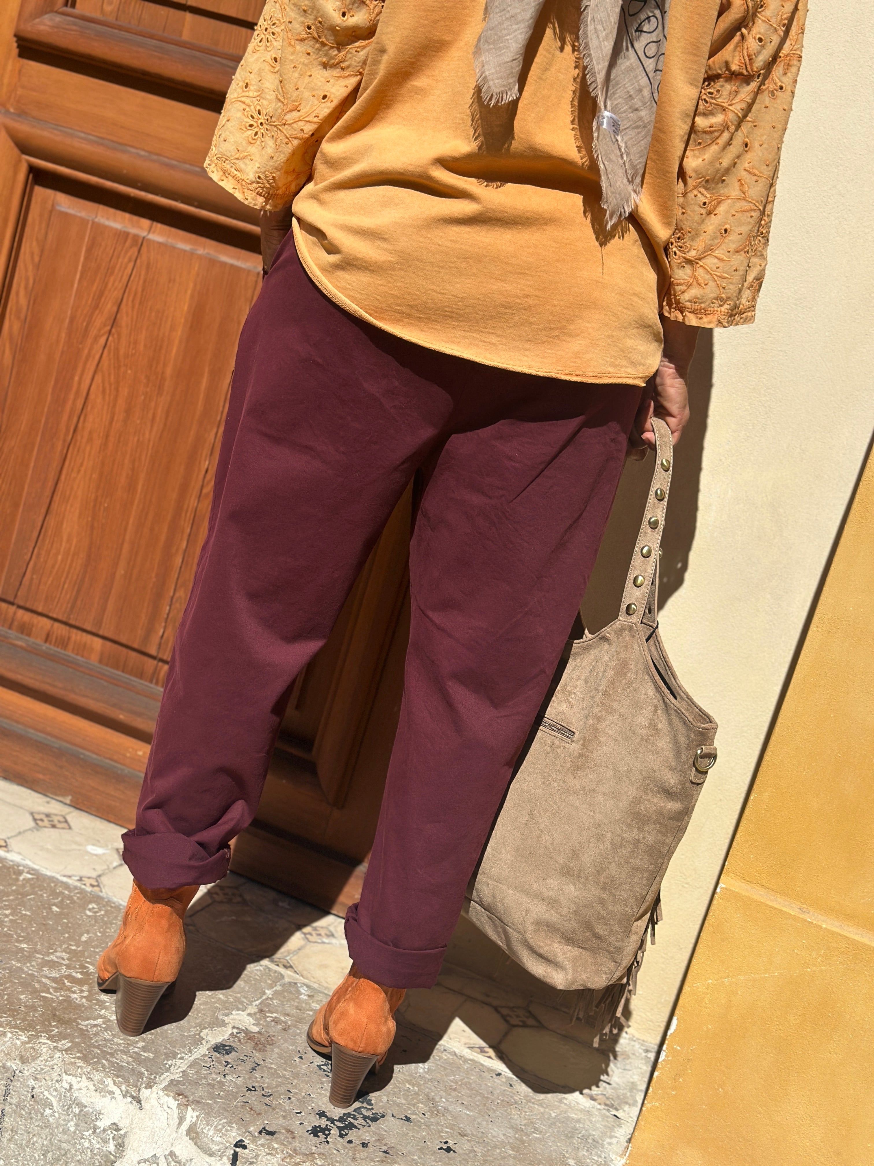 Pantalon bordeaux VIKIA
