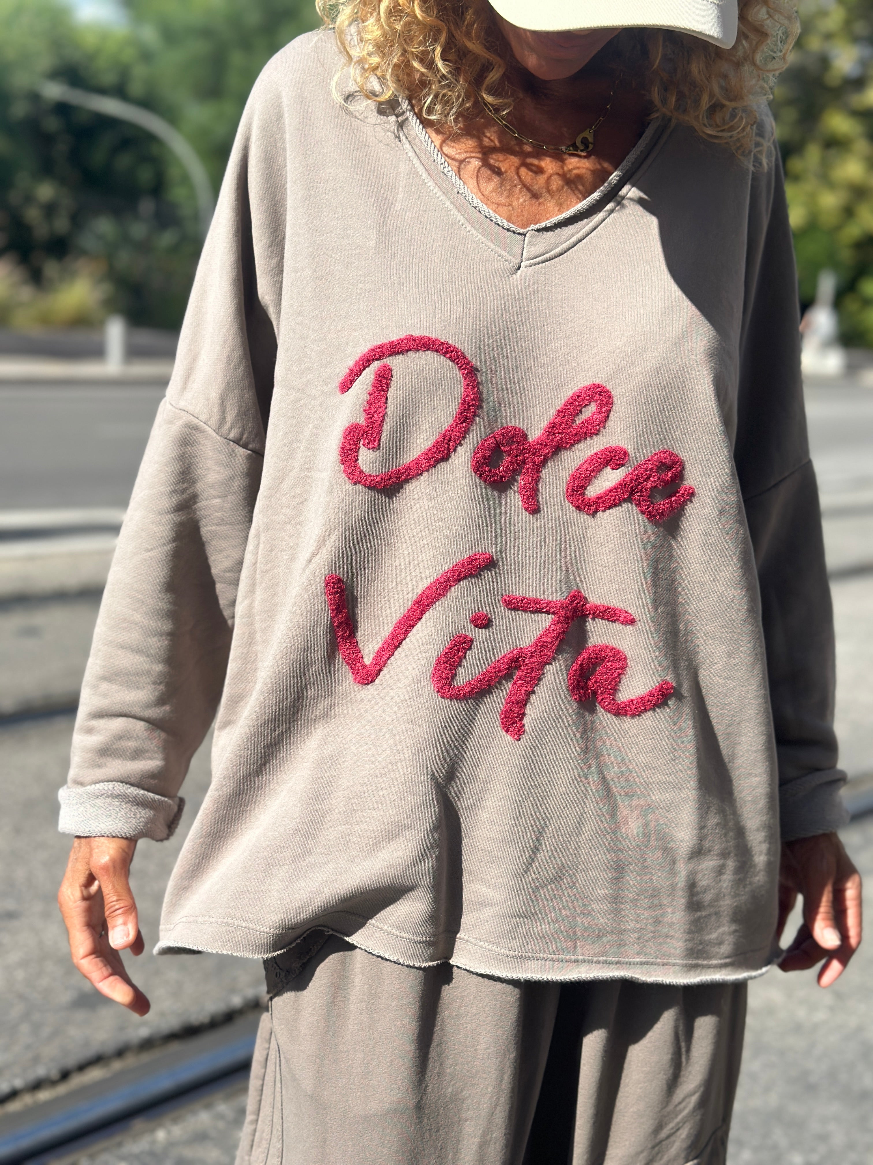 Sweat taupe DOLCE VITA