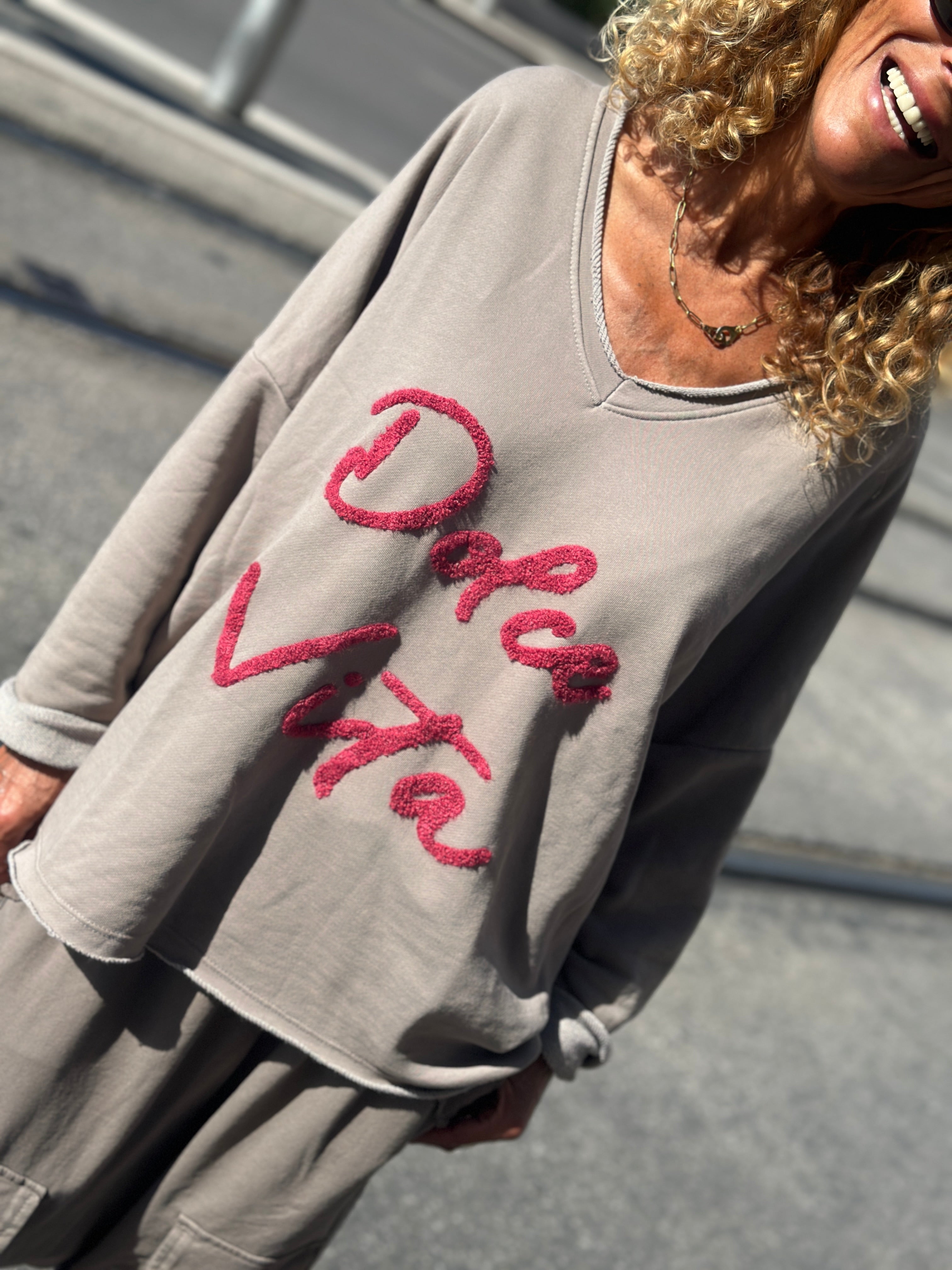 Sweat taupe DOLCE VITA