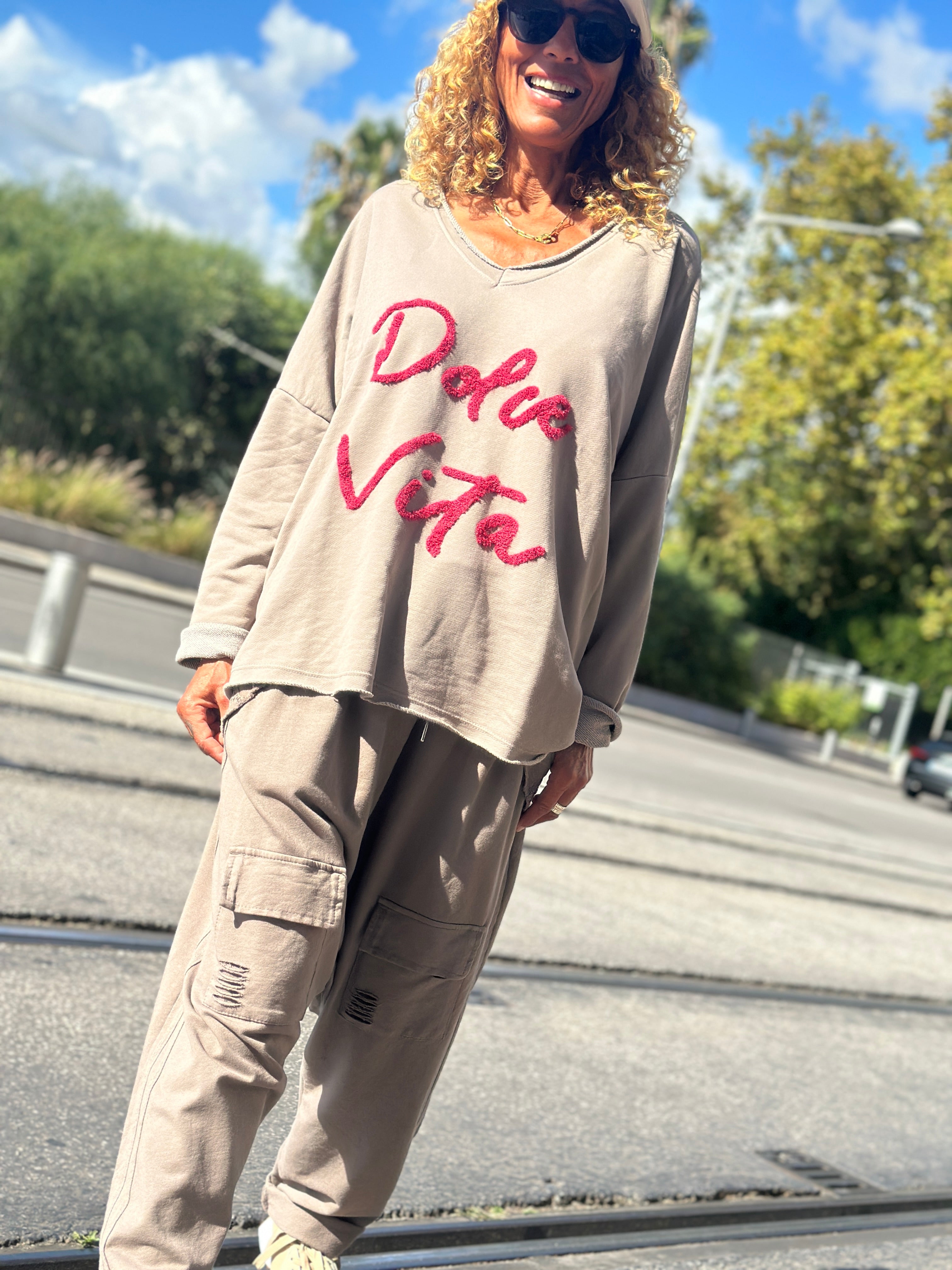 Sweat taupe DOLCE VITA
