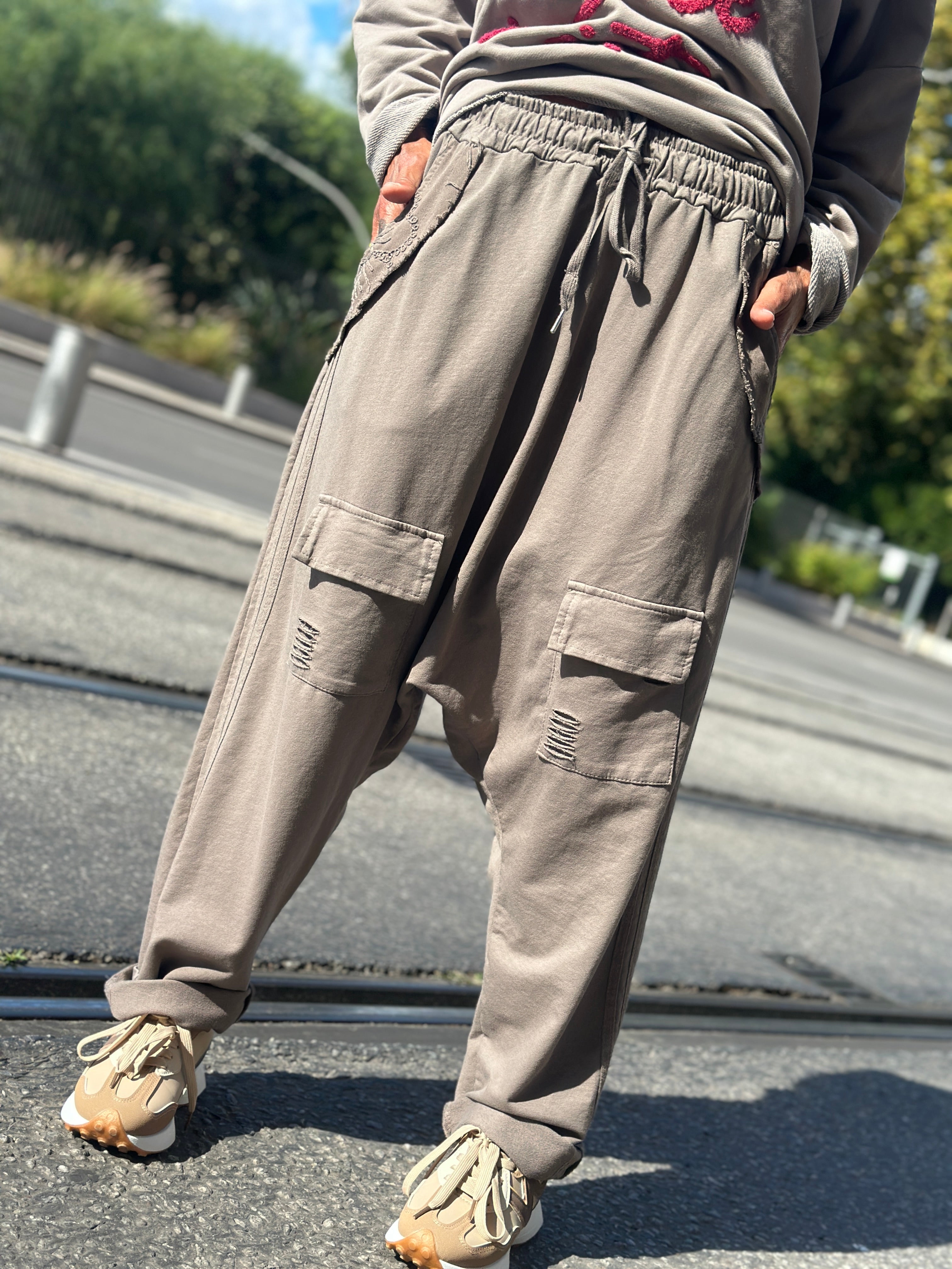 Sarouel taupe KEYO