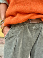 Pantalon velours kaki GIGI