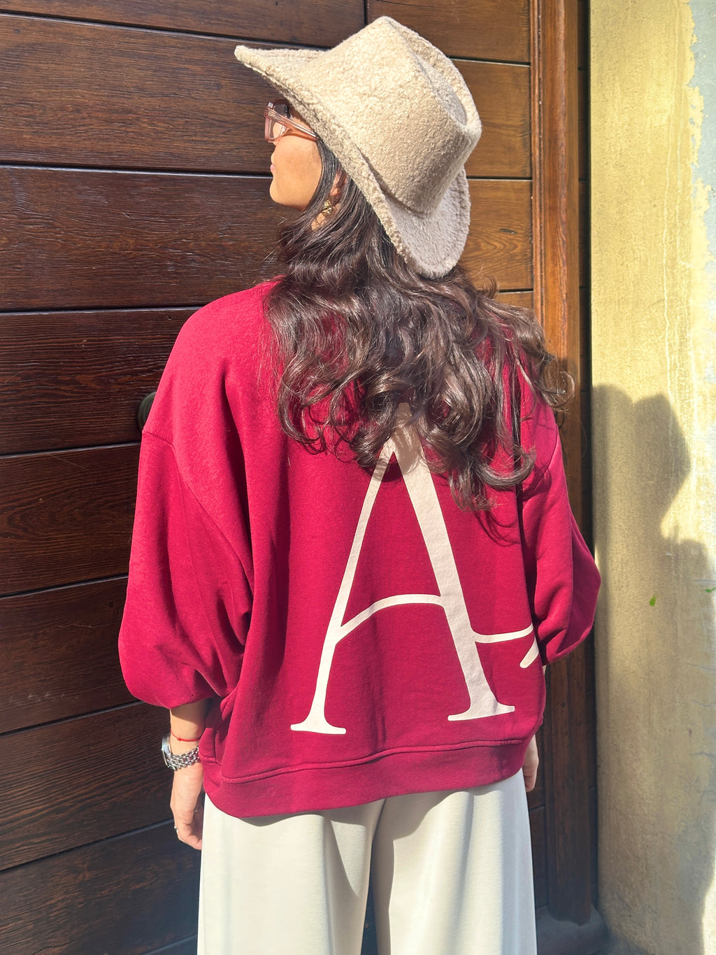 Sweat bordeaux CLUB AMORE