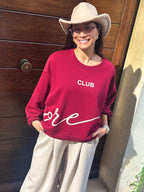 Sweat bordeaux CLUB AMORE