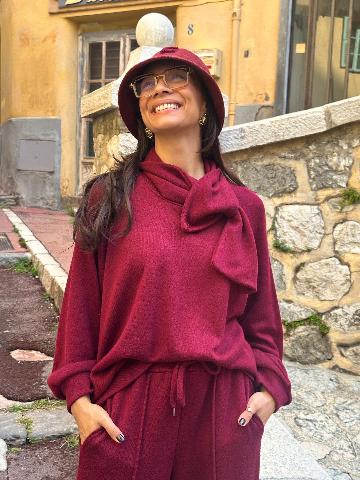 Pull bordeaux KRYS