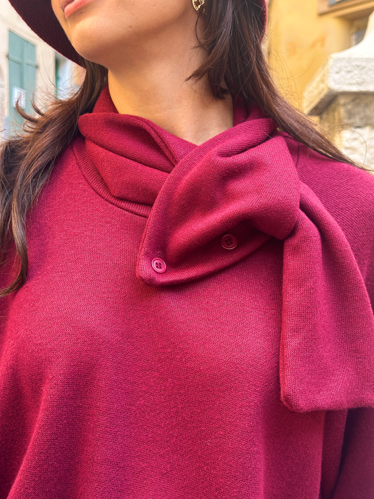 Pull bordeaux KRYS