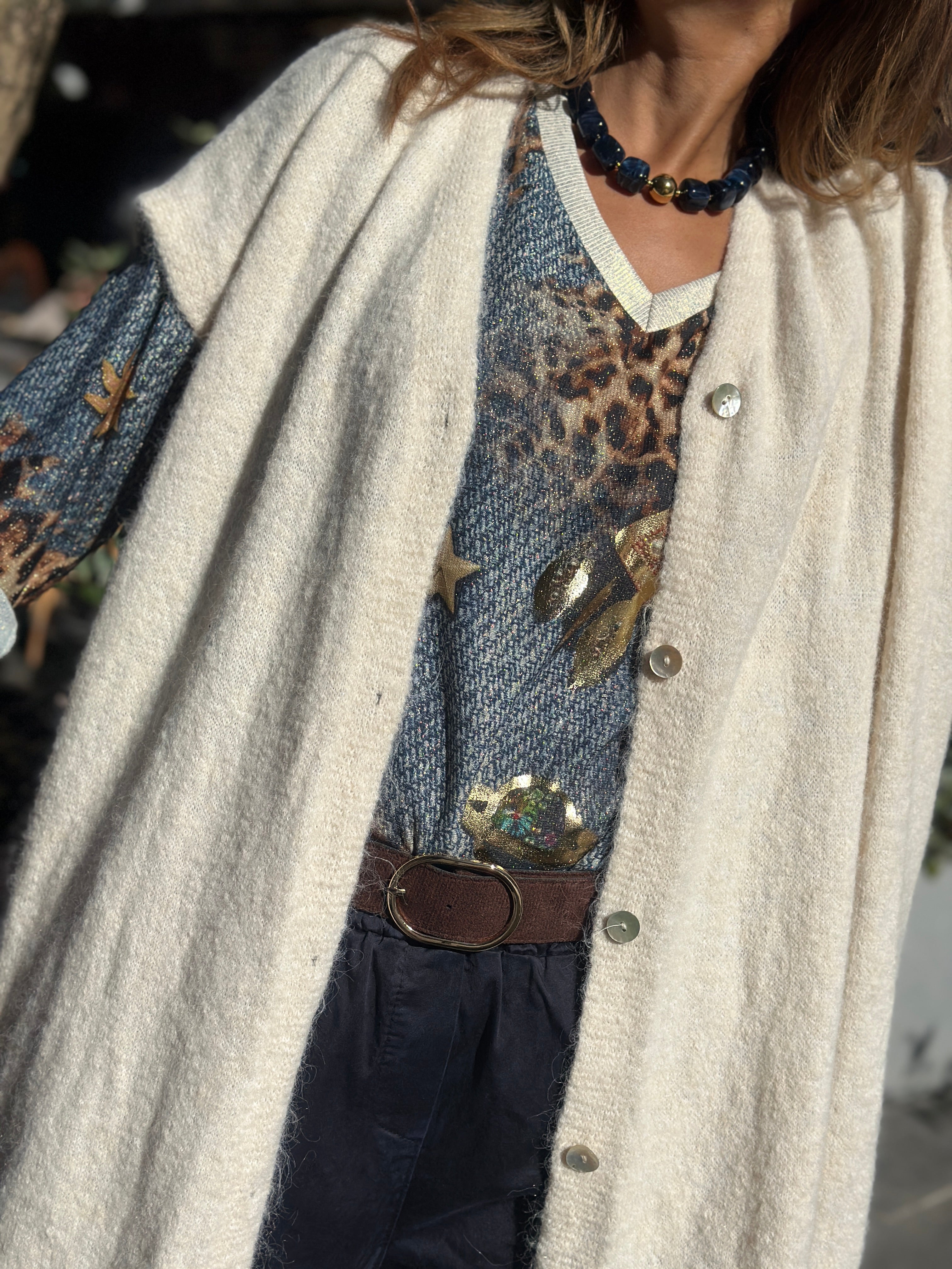 Gilet écru NOYA