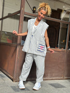 Veste blanche/bleu SWEET