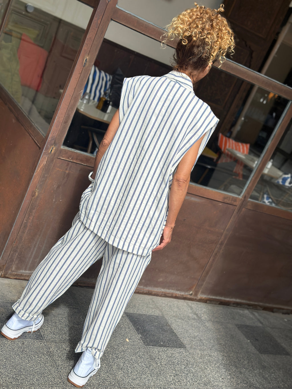 Veste blanche/bleu SWEET
