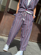 Pantalon bleu/rouge DREAM