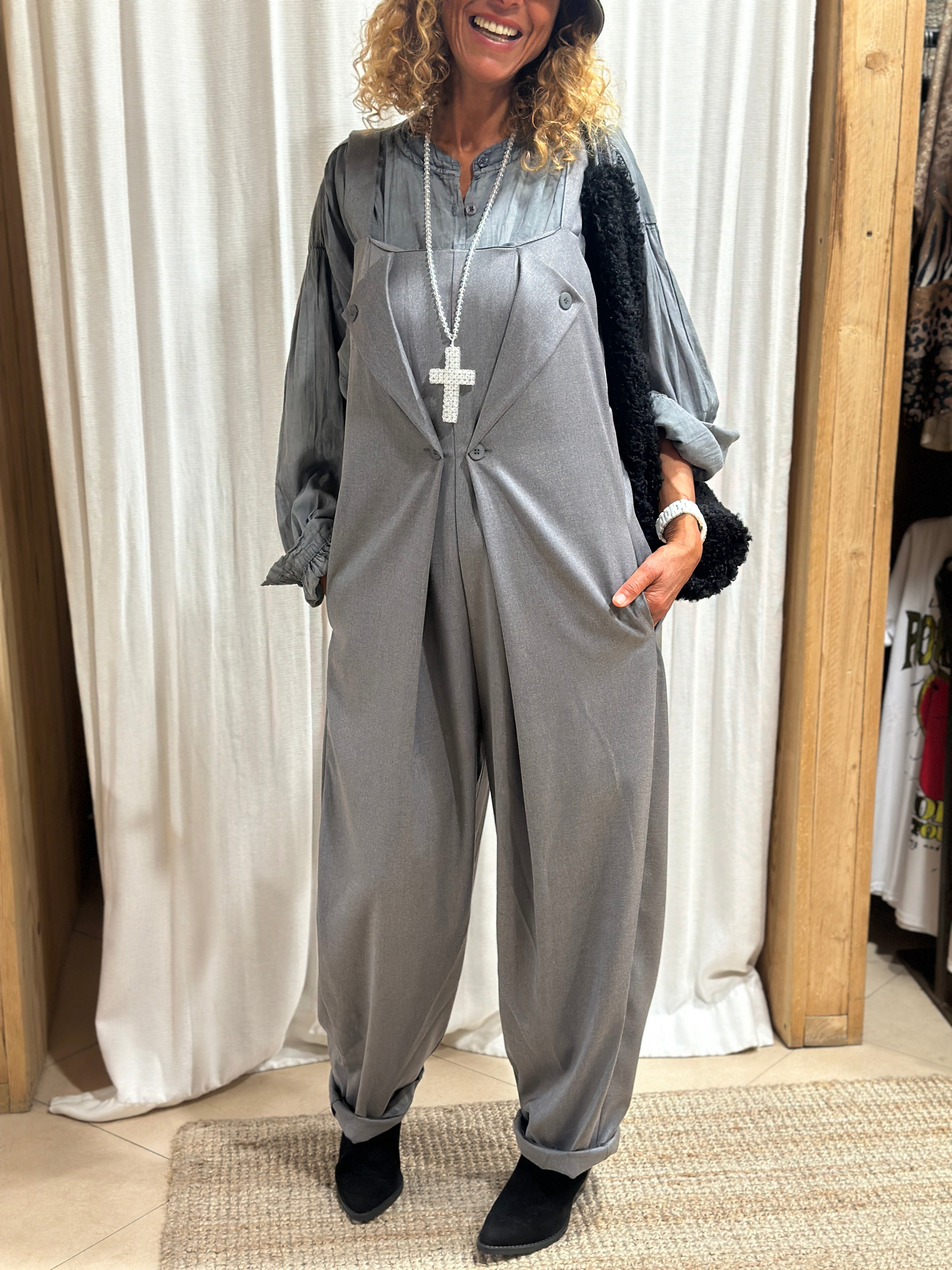 Salopette gris JAEL