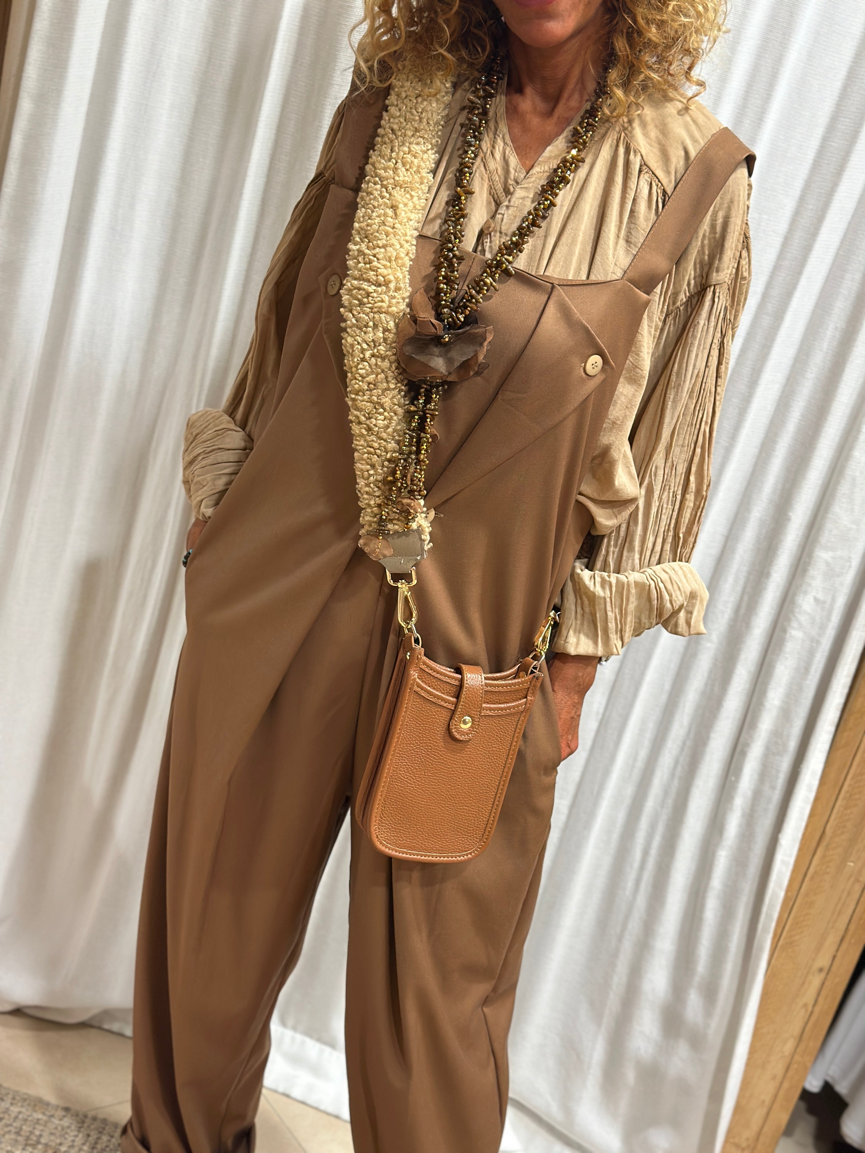 Salopette camel JAEL
