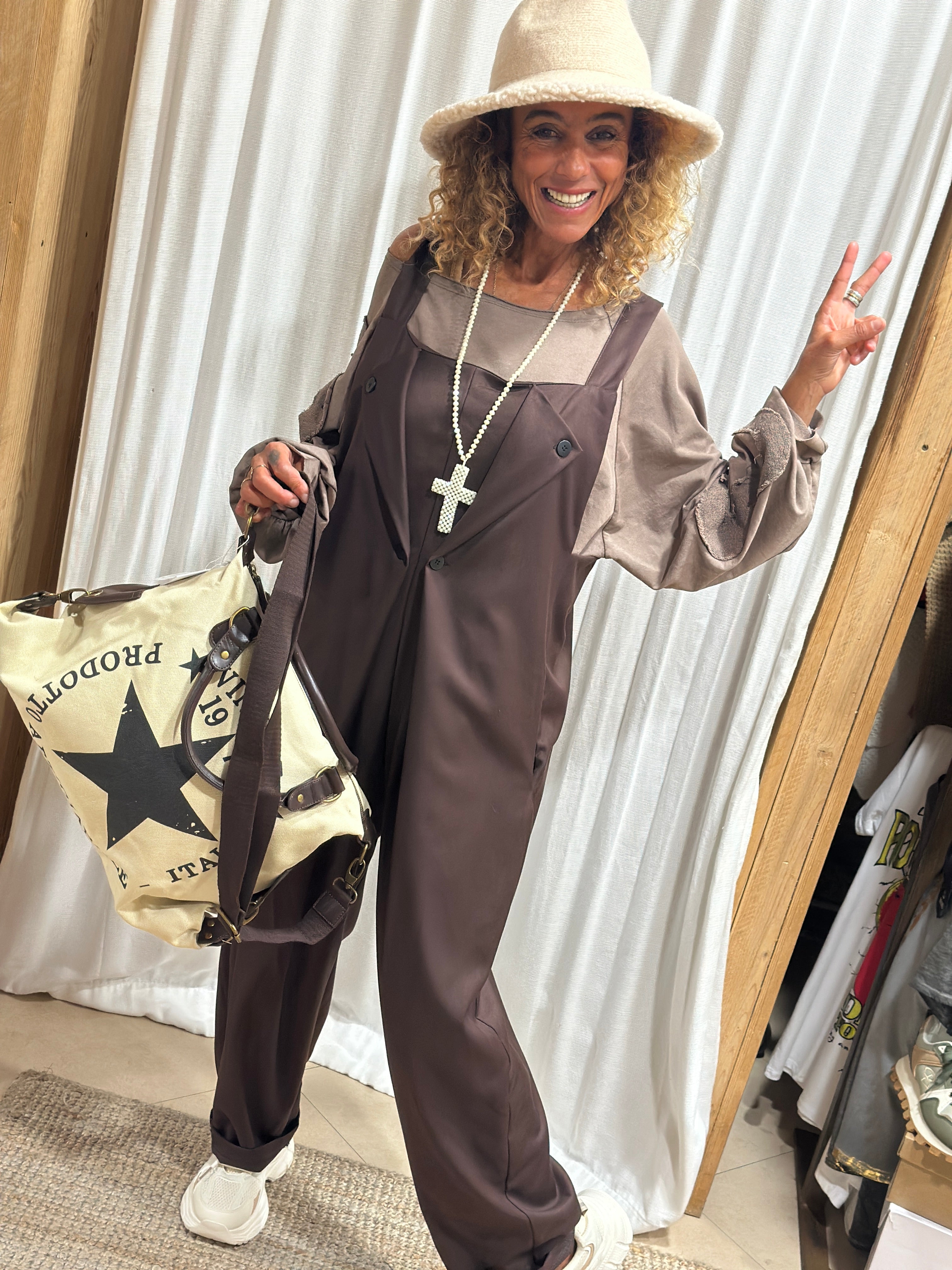 Salopette choco JAEL