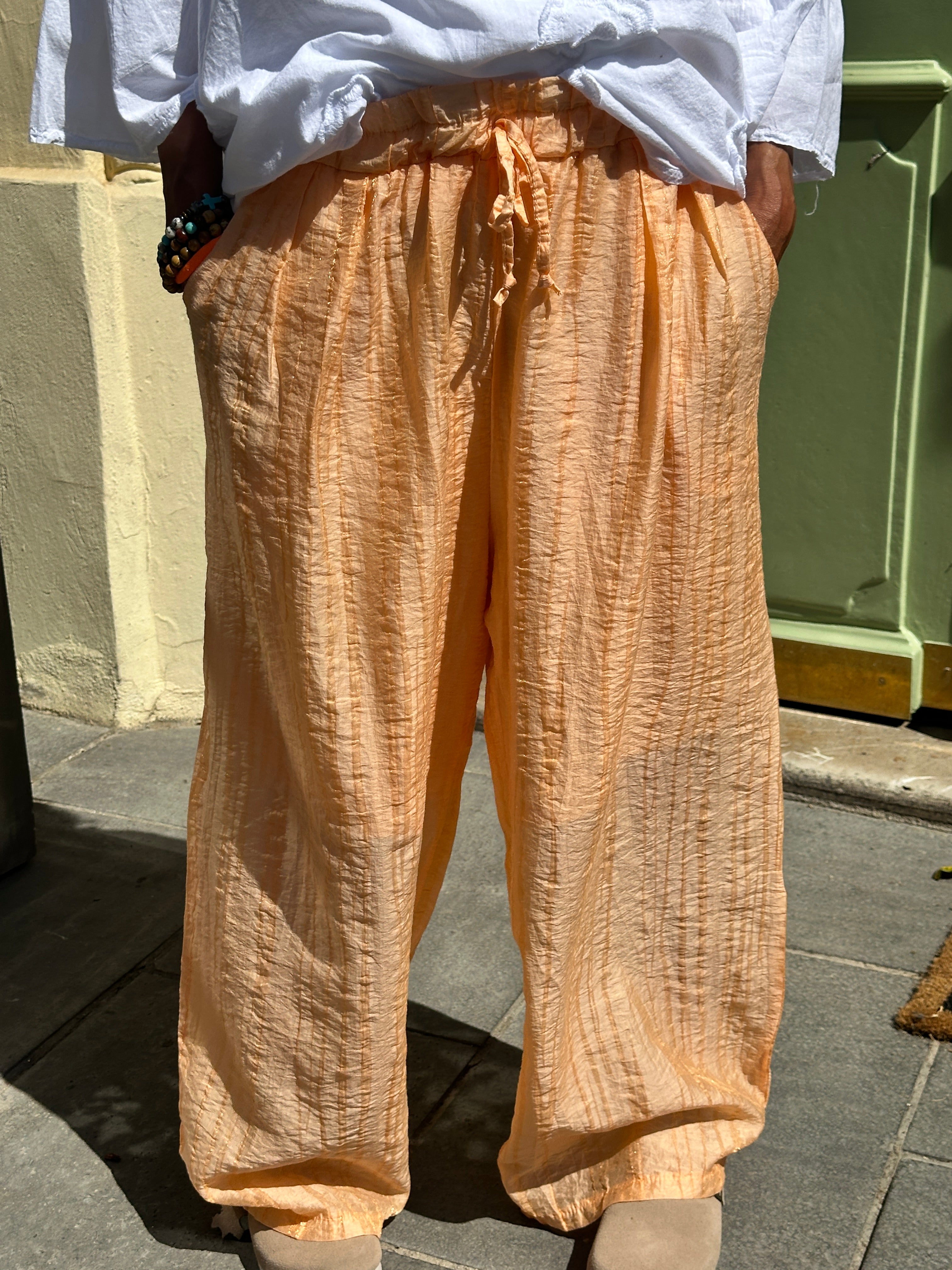 Pantalon orange LIDIA