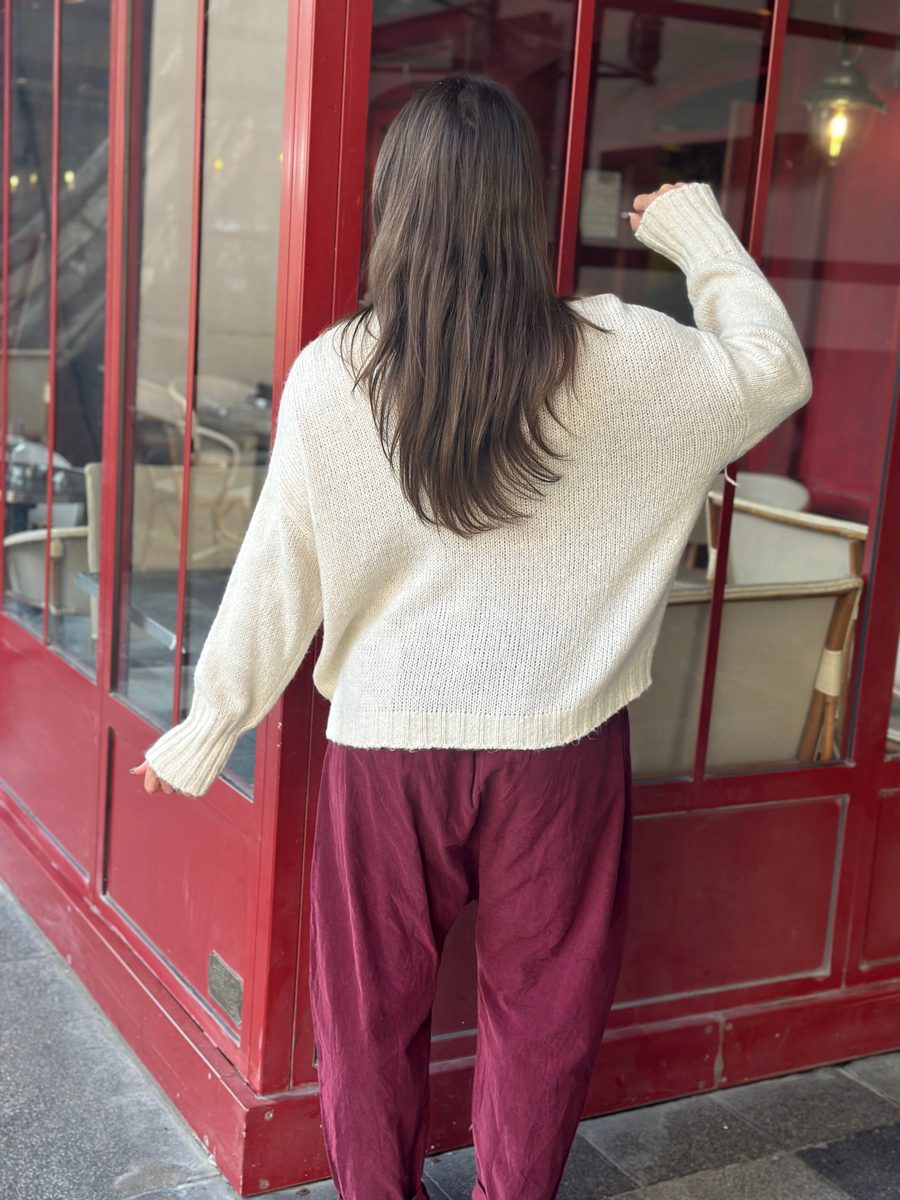Pull écru LAMOUR