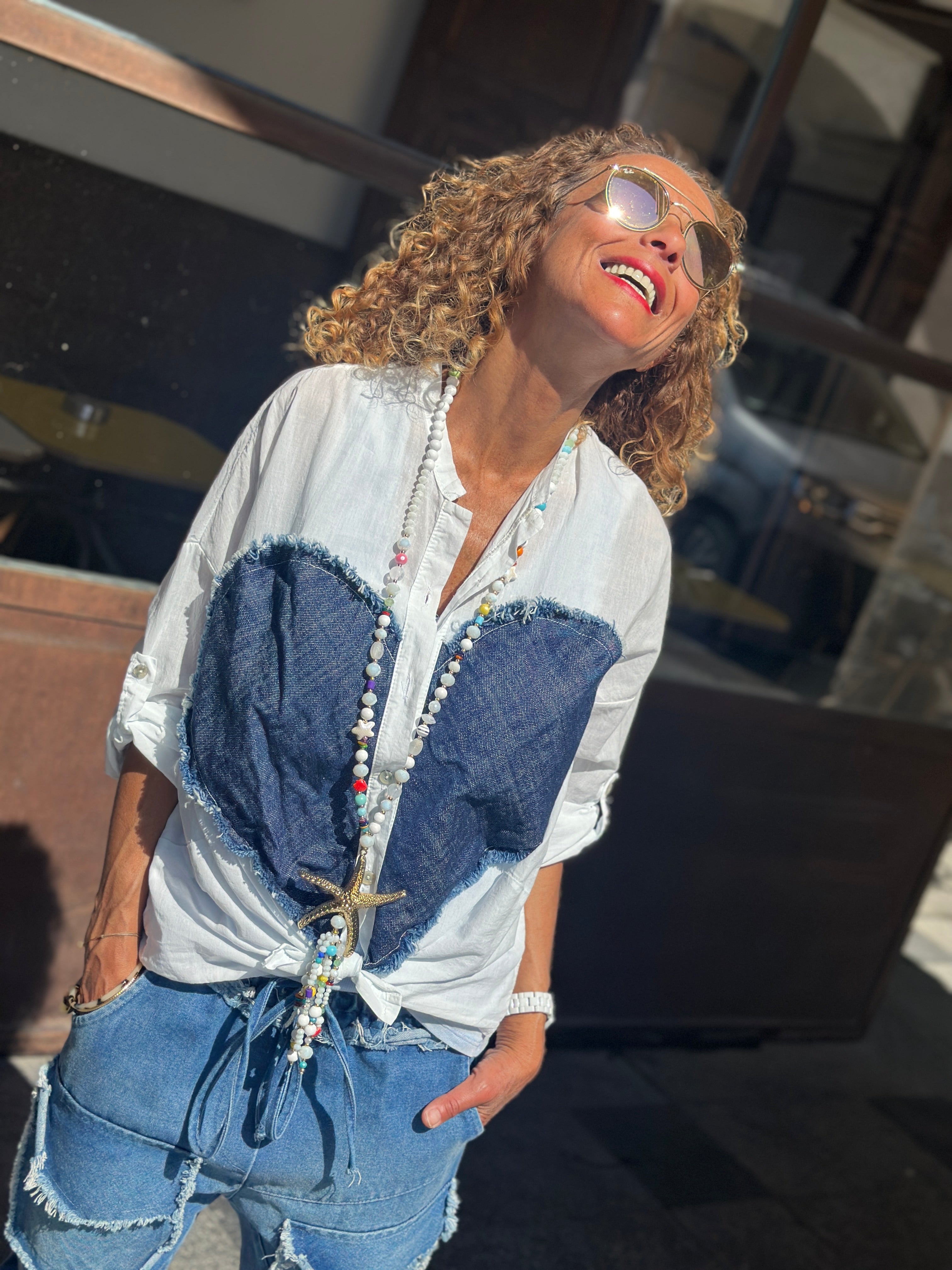 Chemise blanc COEUR DENIM