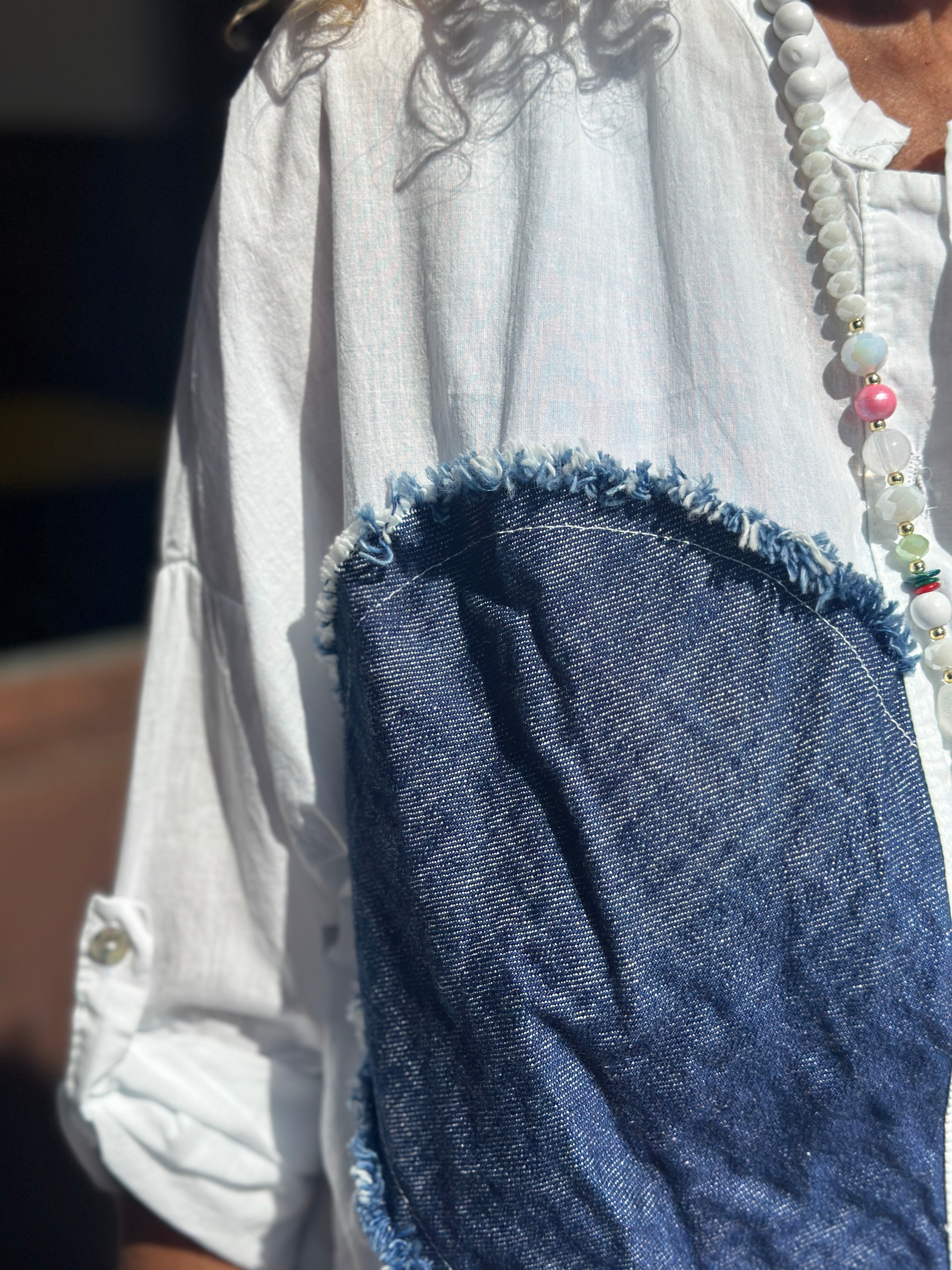 Chemise blanc COEUR DENIM