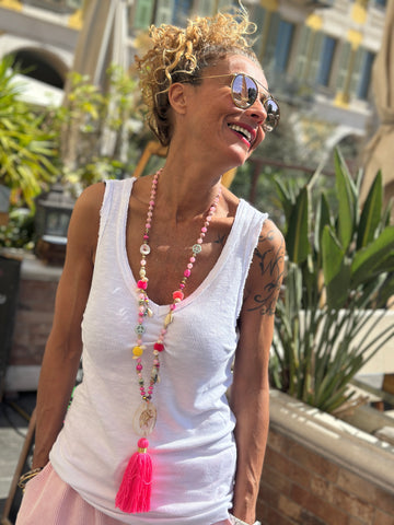 Débardeur blanc SEQUINS