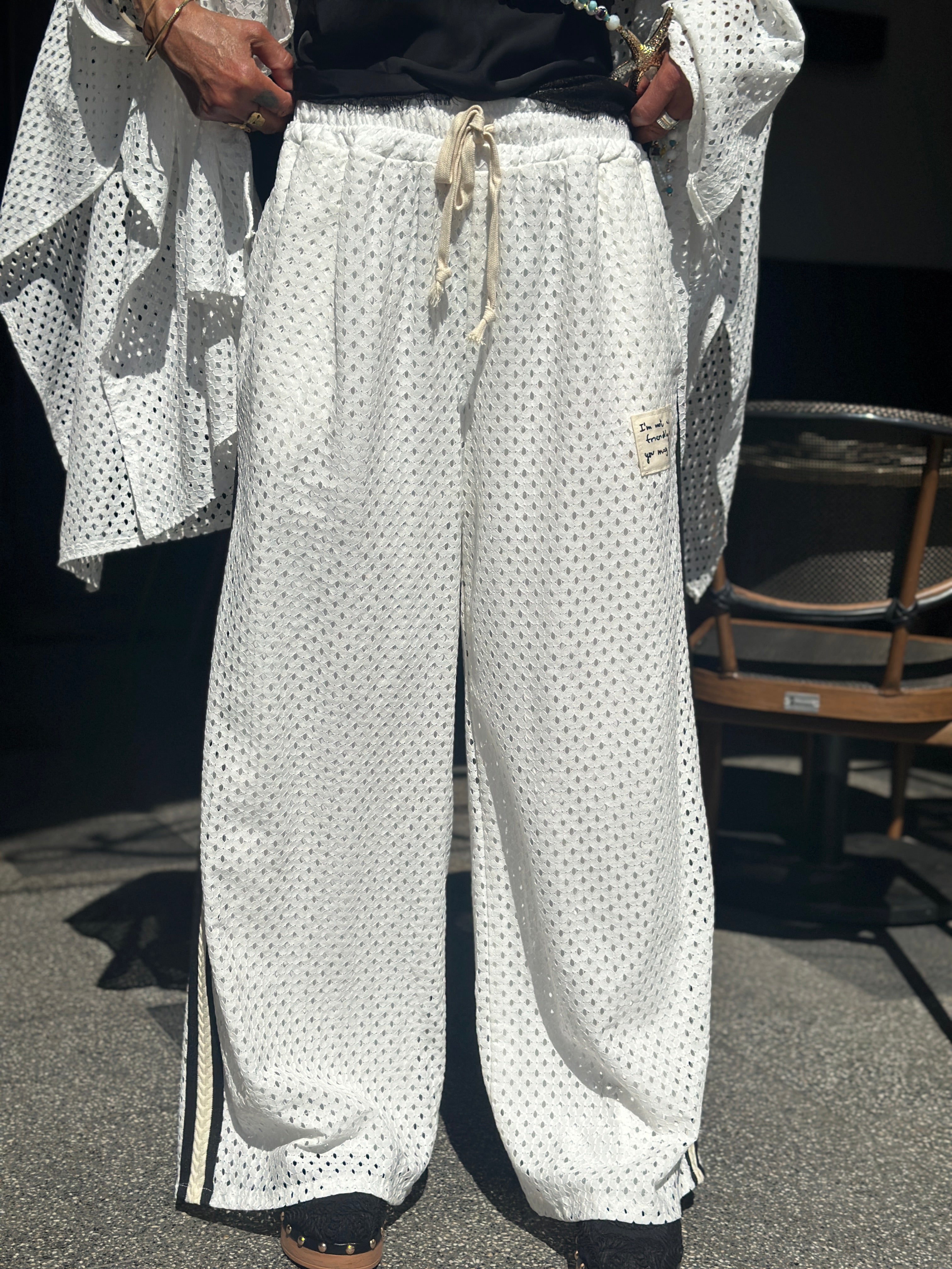 Pantalon blanc FRIENDLY