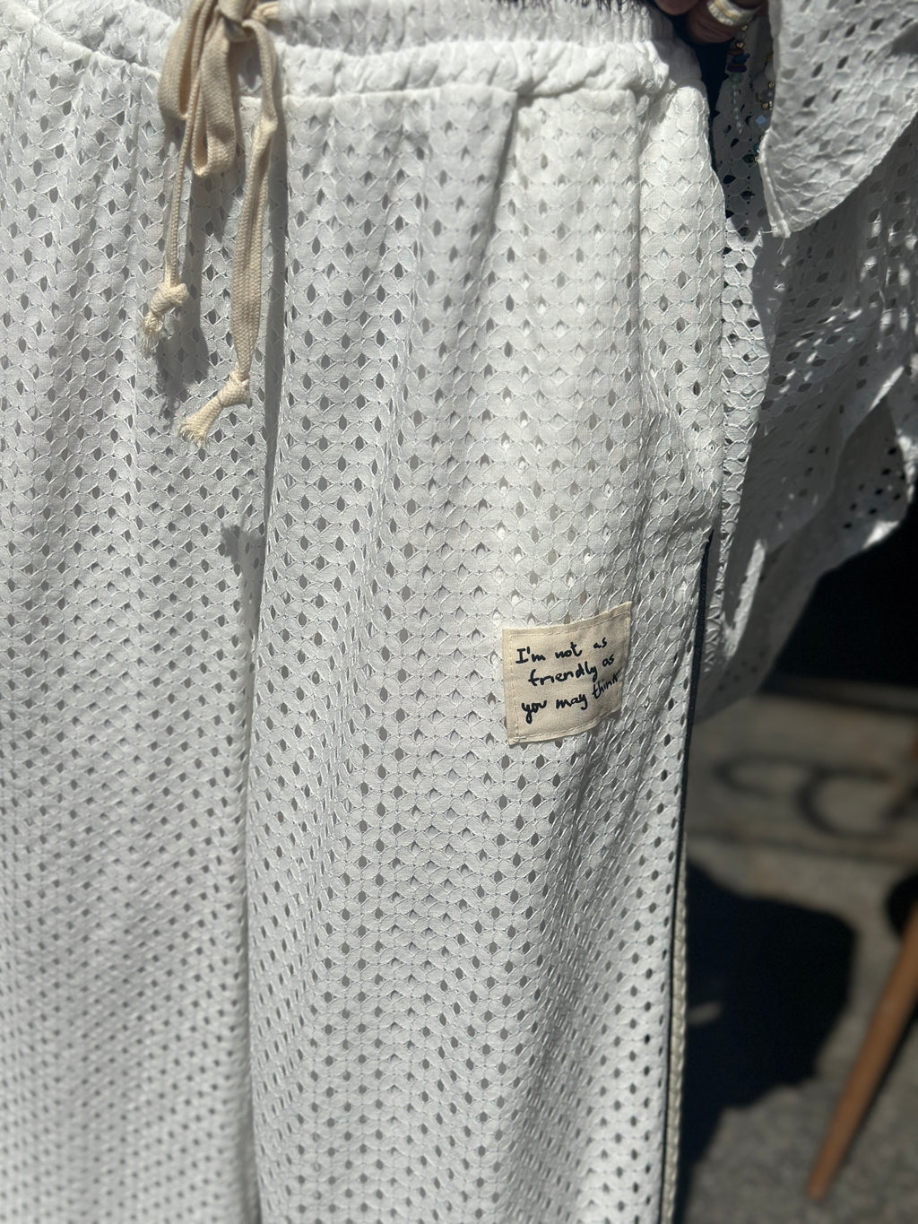 Pantalon blanc FRIENDLY