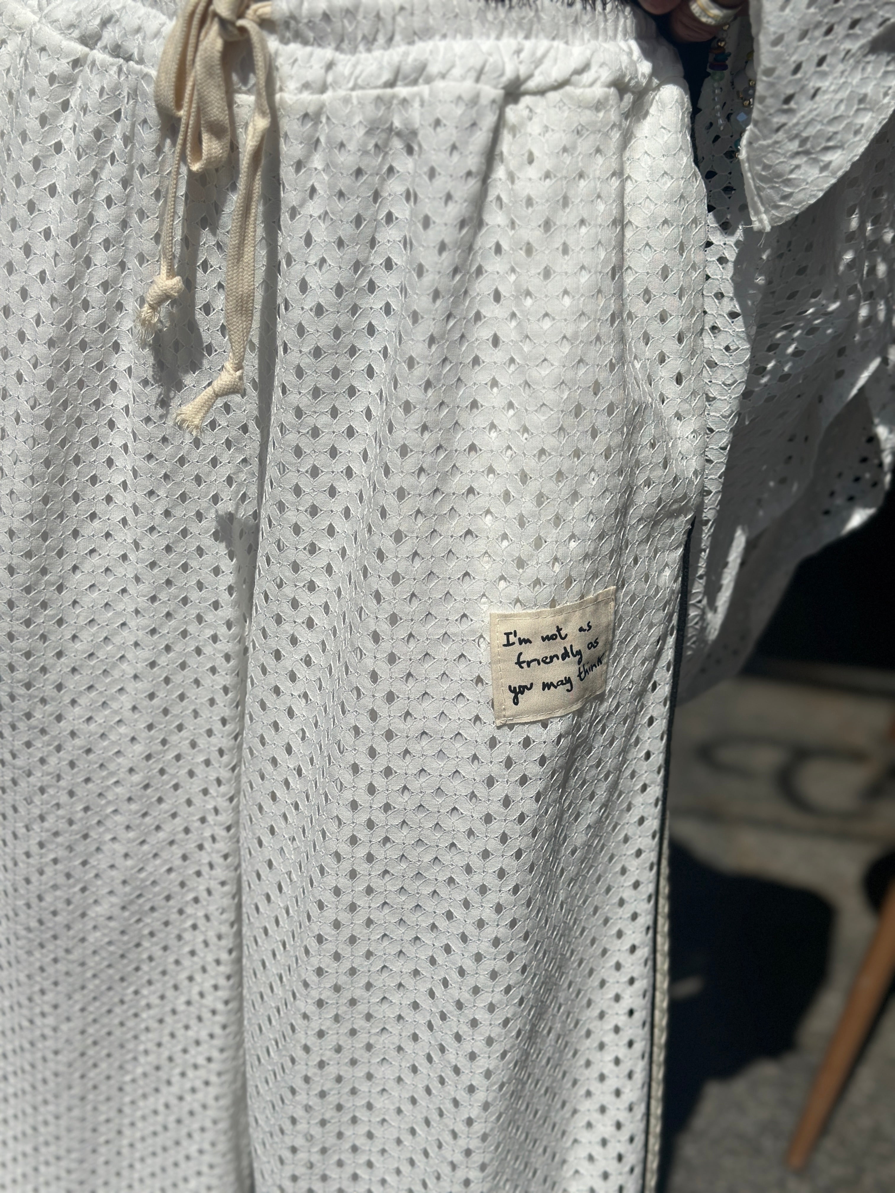 Pantalon blanc FRIENDLY
