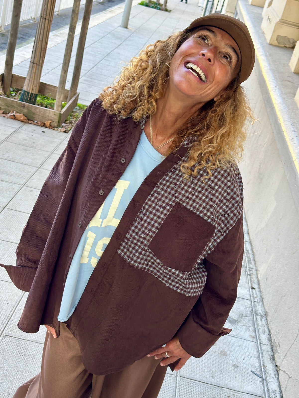 Chemise marron ENYA
