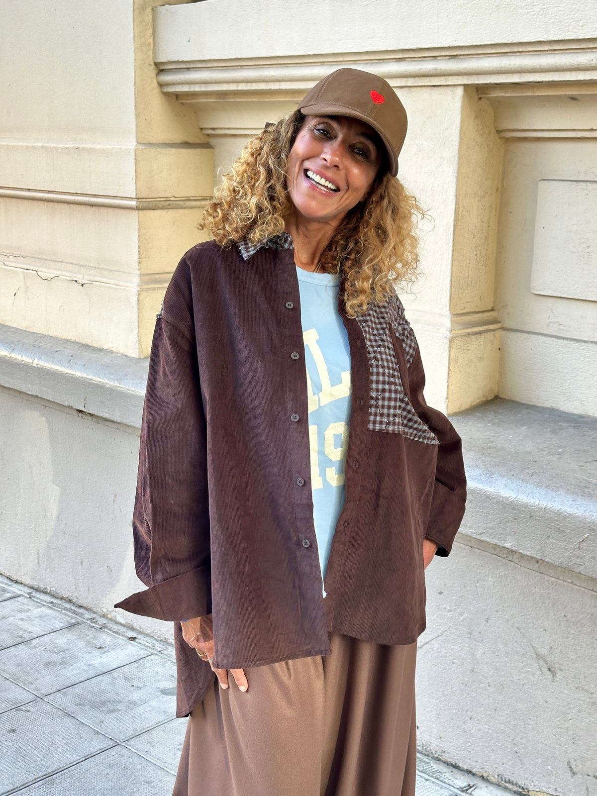 Chemise marron ENYA