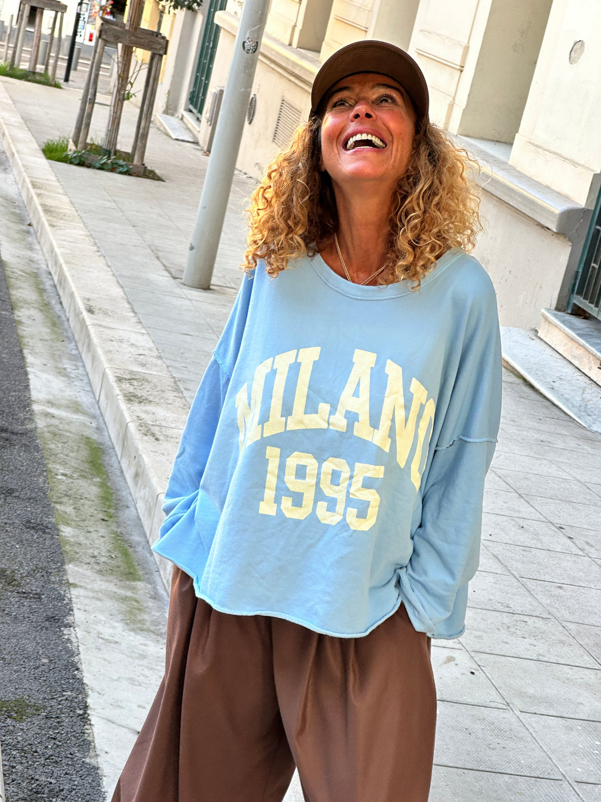 Sweat bleu MILANO
