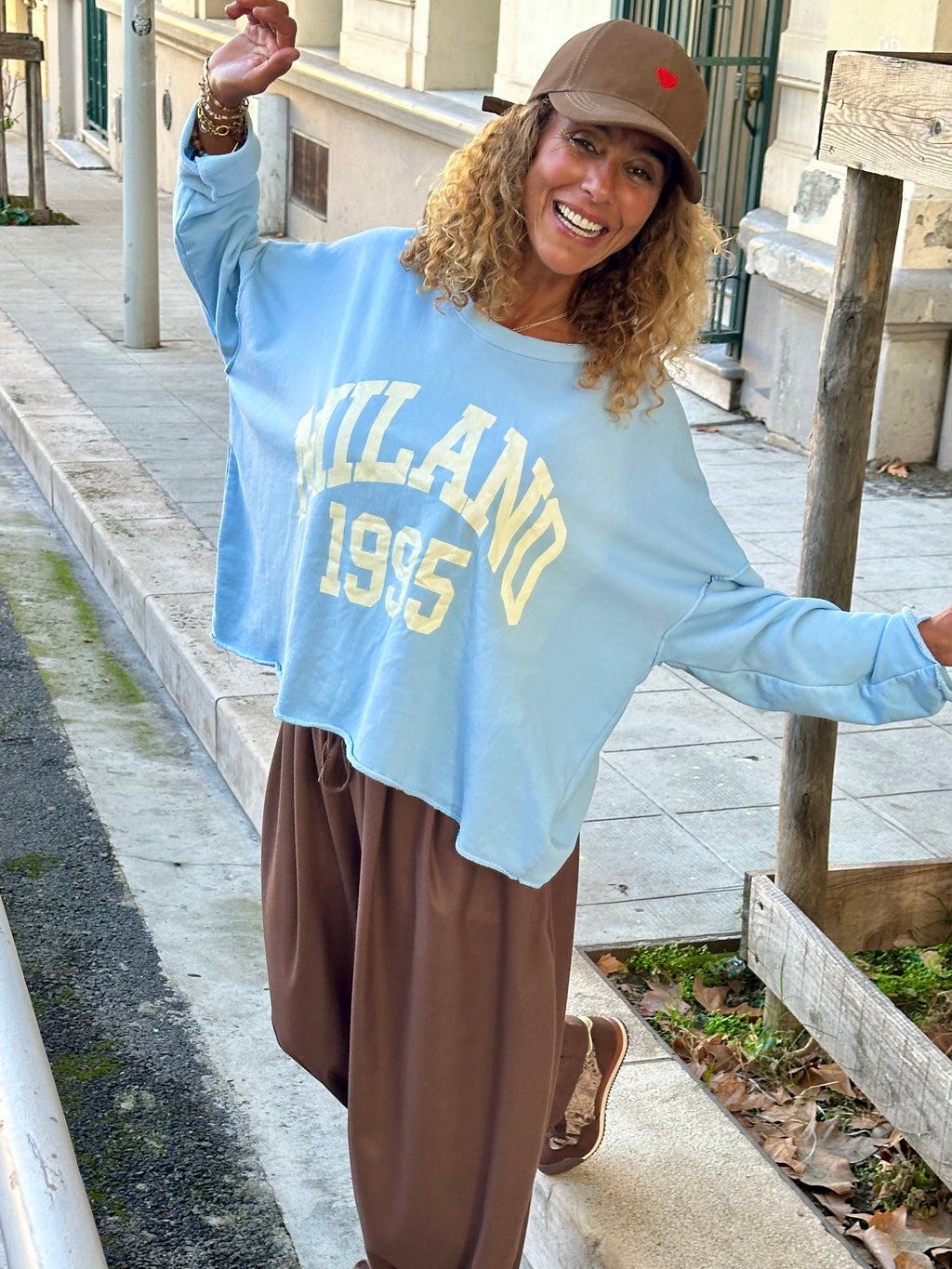 Sweat bleu MILANO