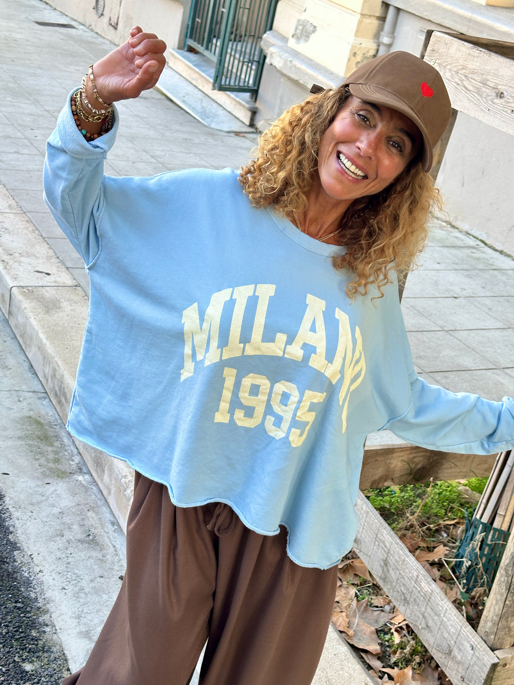 Sweat bleu MILANO