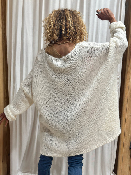 Pull blanc LOANA