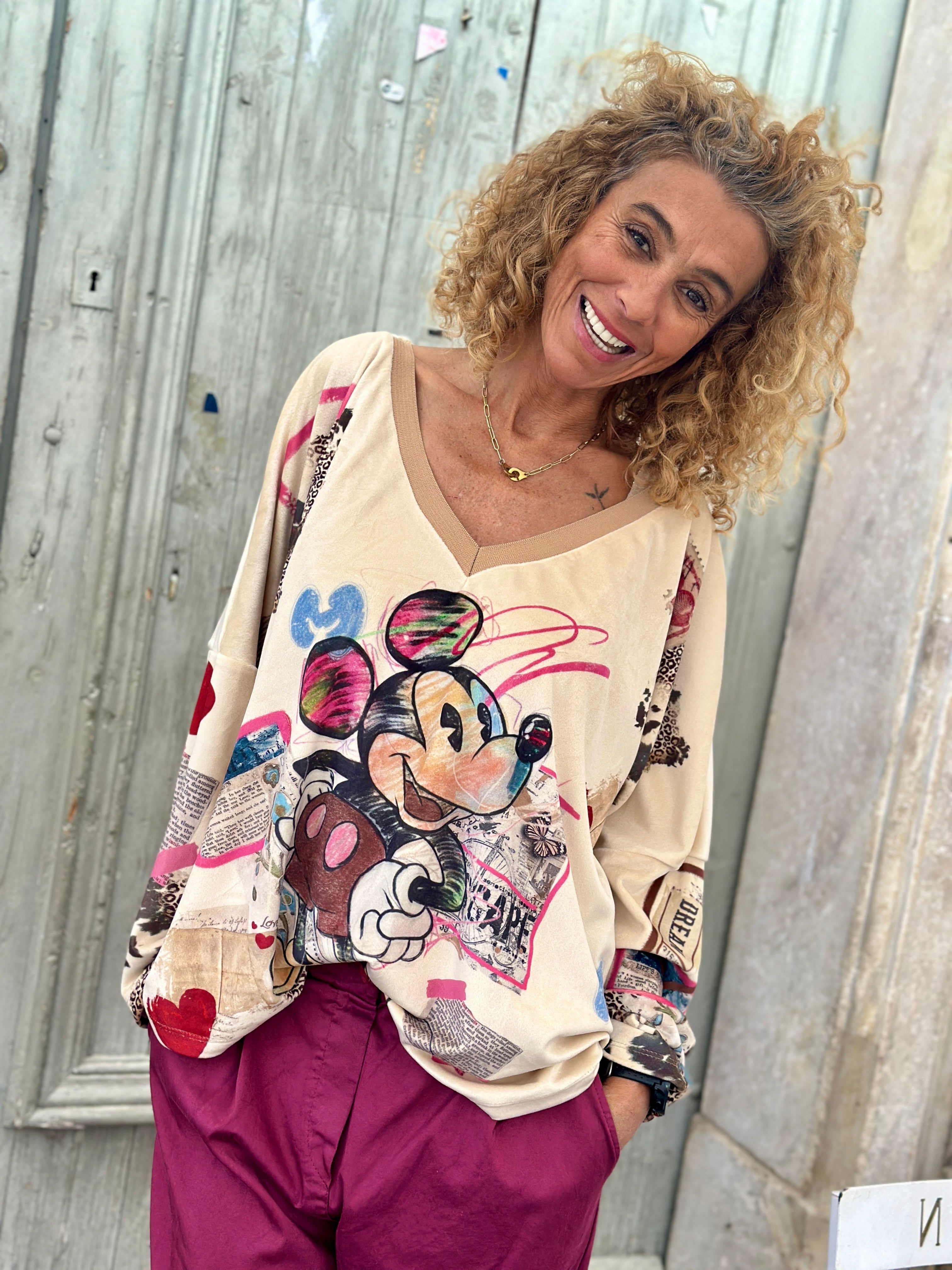 Pull velours MICKEY