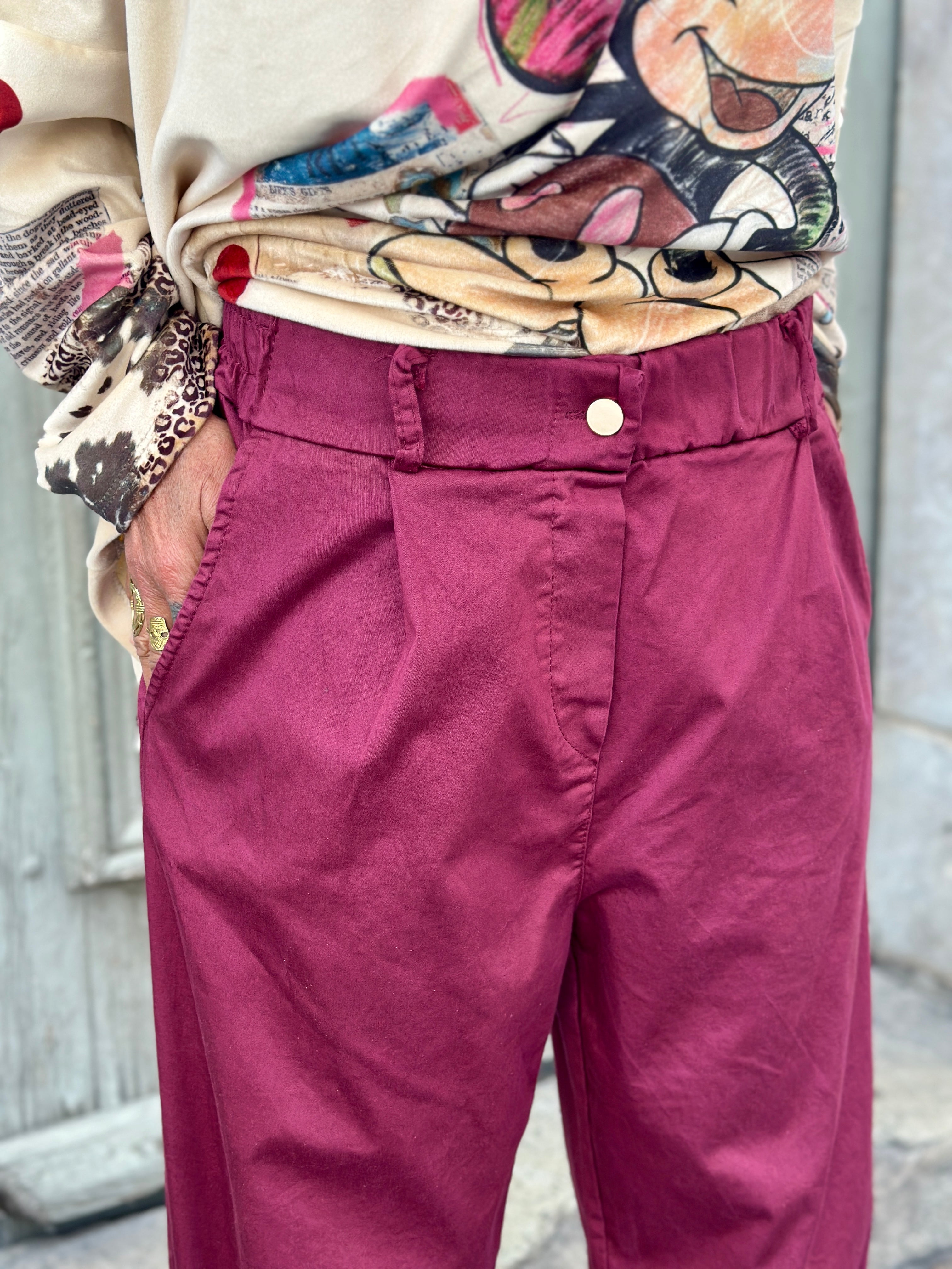 Pantalon bordeaux ALEXIA